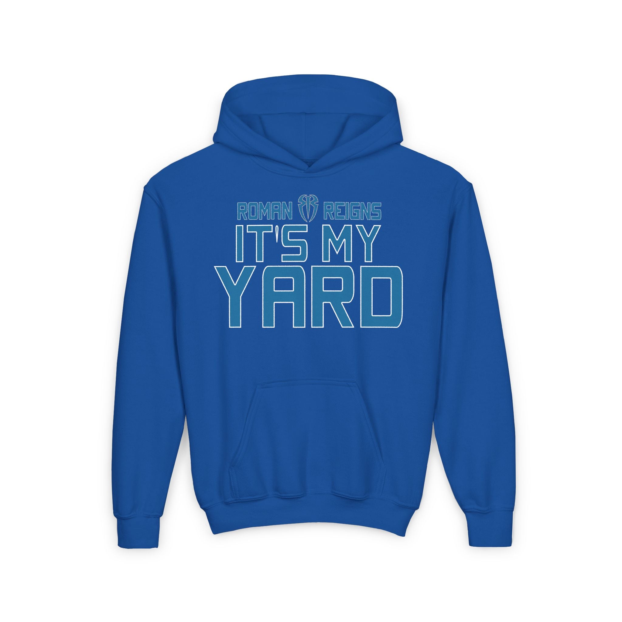 Roman Reigns "It's My Yard" Shirt Design, Sports Fan Kids Hoodies - Youth Heavy Blend Hooded Sweatshirt, Unisex, Gift for Her-Him, Casual Outwear