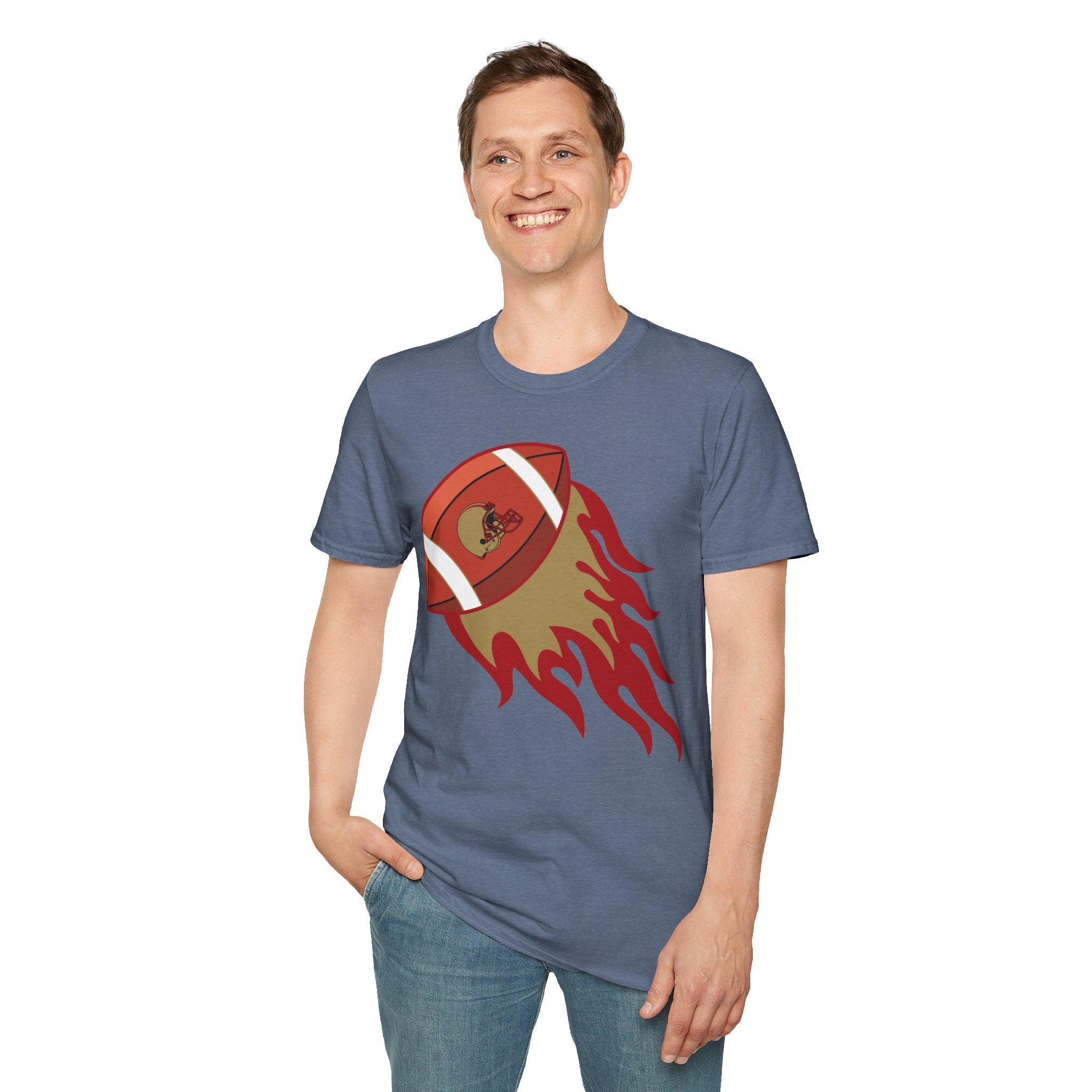 SF Football on Flare , San Francisco Shirt, Unique Fan Apparel, Football Team Game Day Shirt, Sporty Men's Women's Clothing
