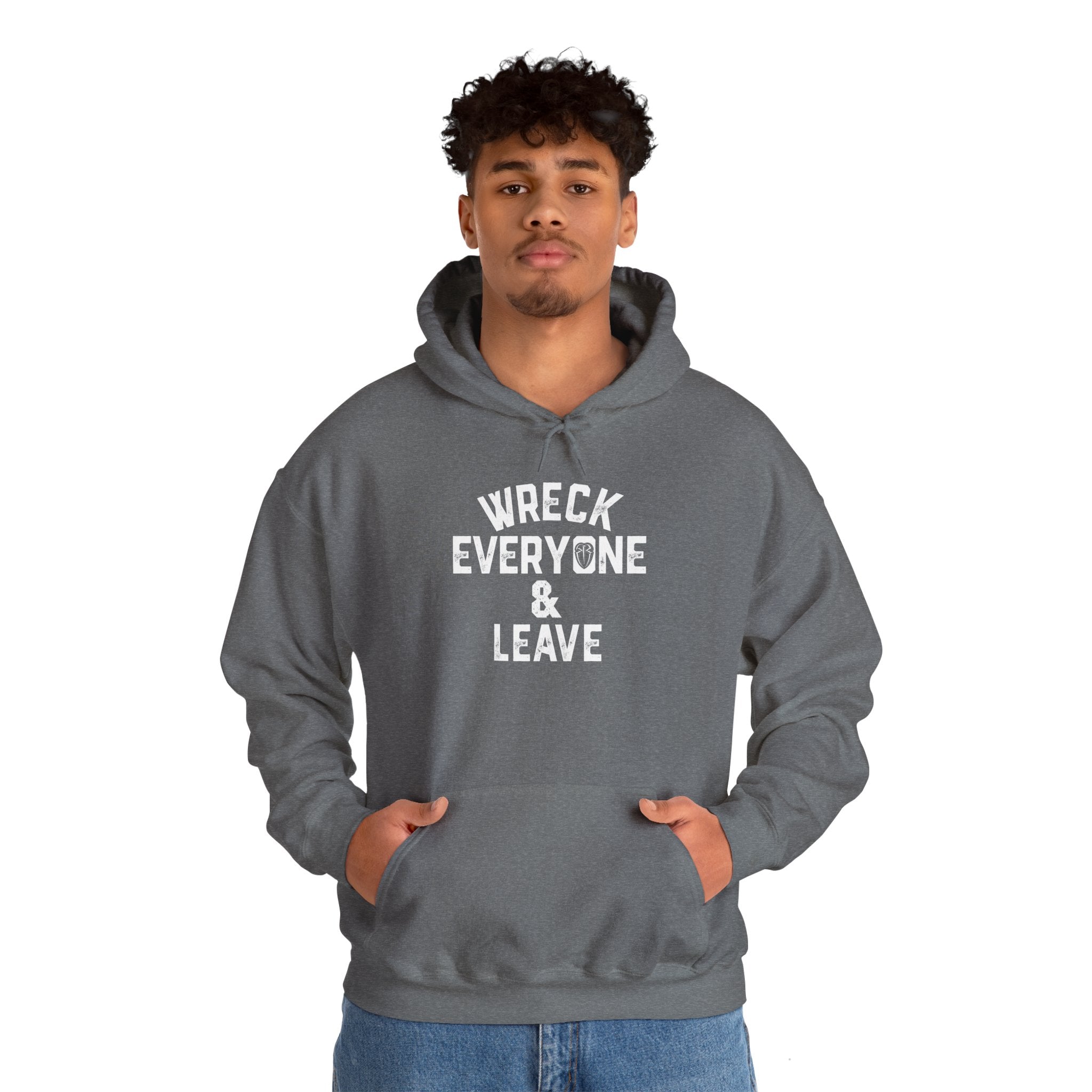 Wreck Everyone and Leave Royal Reigns Hoodies, Pro Wrestling Apparel, Heavy Blend Hoodie, Sports Fan Gift, Graphic Pullover