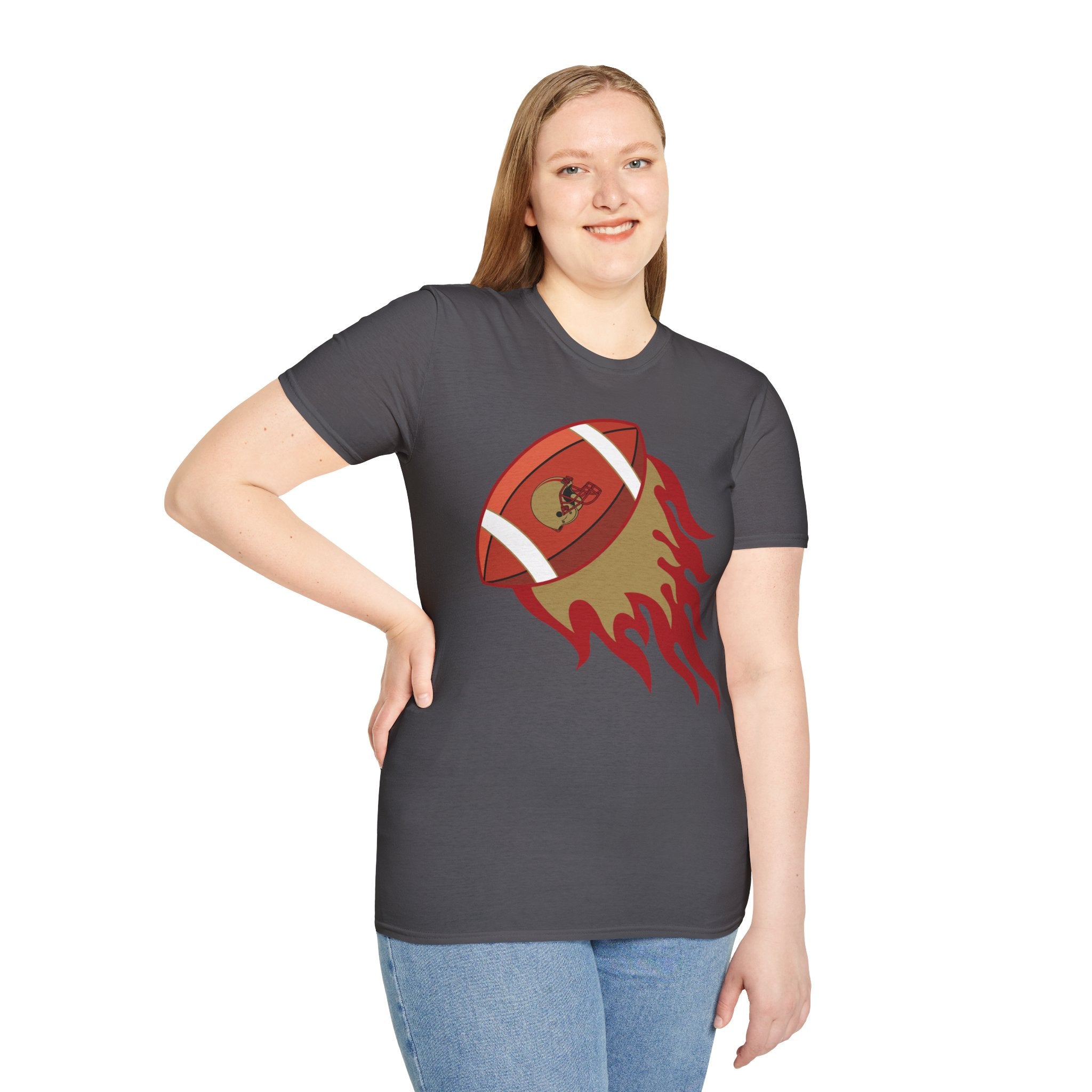 SF Football on Flare , San Francisco Shirt, Unique Fan Apparel, Football Team Game Day Shirt, Sporty Men's Women's Clothing