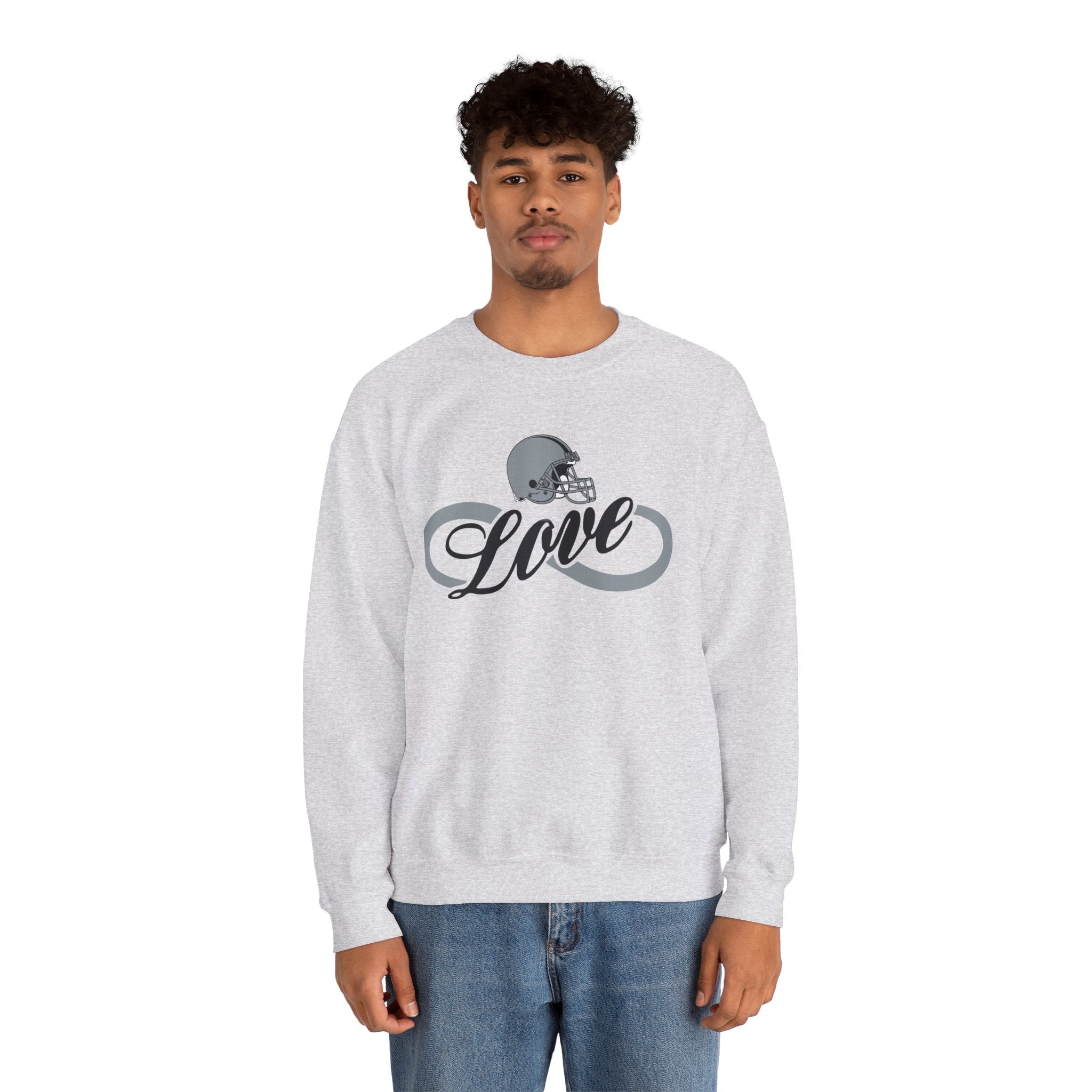 Love for Raiders Football Fan Sweatshirt, Unisex Sweatshirt, Football Fan Sweatshirt, Casual Sweatshirt, Summer Fit Sweatshirt