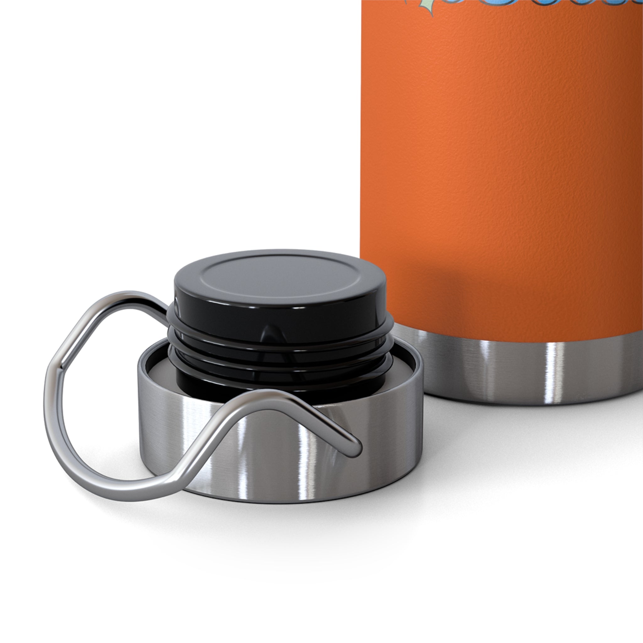 "Love What You Do and You'll Succeed " Copper Water Bottle, Inspirational Quote, Gift Tumbler, 22oz, Motivational Drinkware, Stainless Steel Thermos