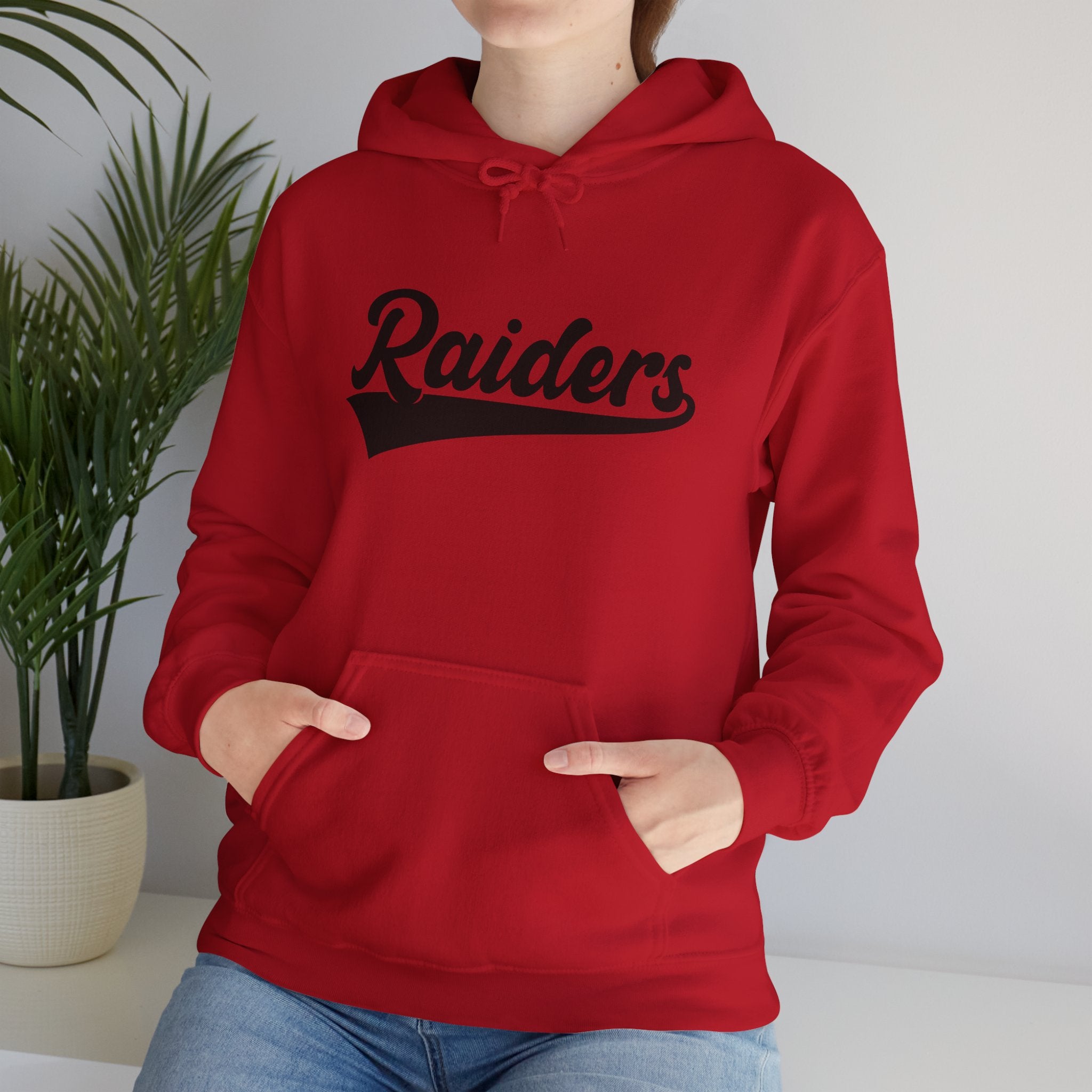 Pure Black Raiders Hoodie - Legendary Fanwear, Football Raiders Hoodie, Bold and Dominant, Ultimate Game-Day Gear, Football