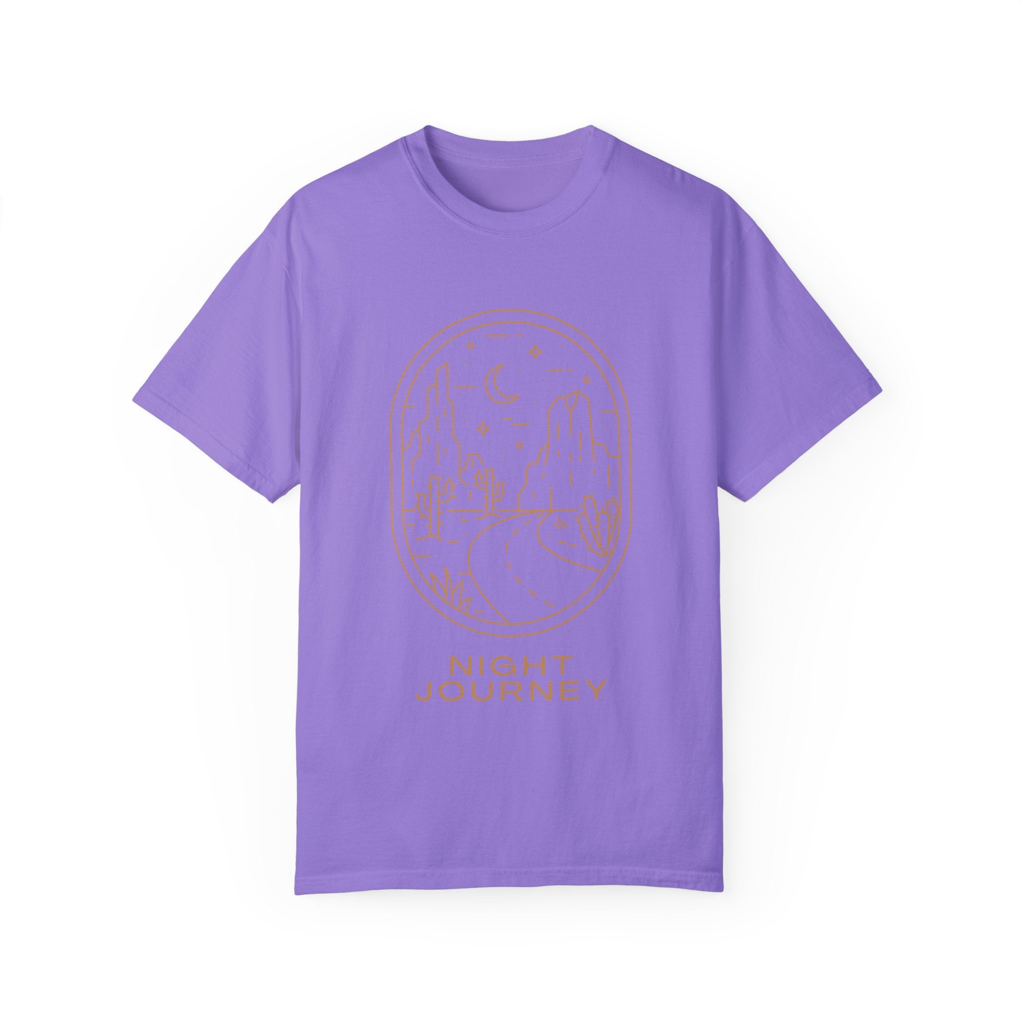 Night Journey, Graphic Design Unisex T-shirt, Casual Cotton Outwear, Gift for Him- Gift for Her, Stylish Tee, Cool Shirt, Trendy Apparel, Comfortable Top,