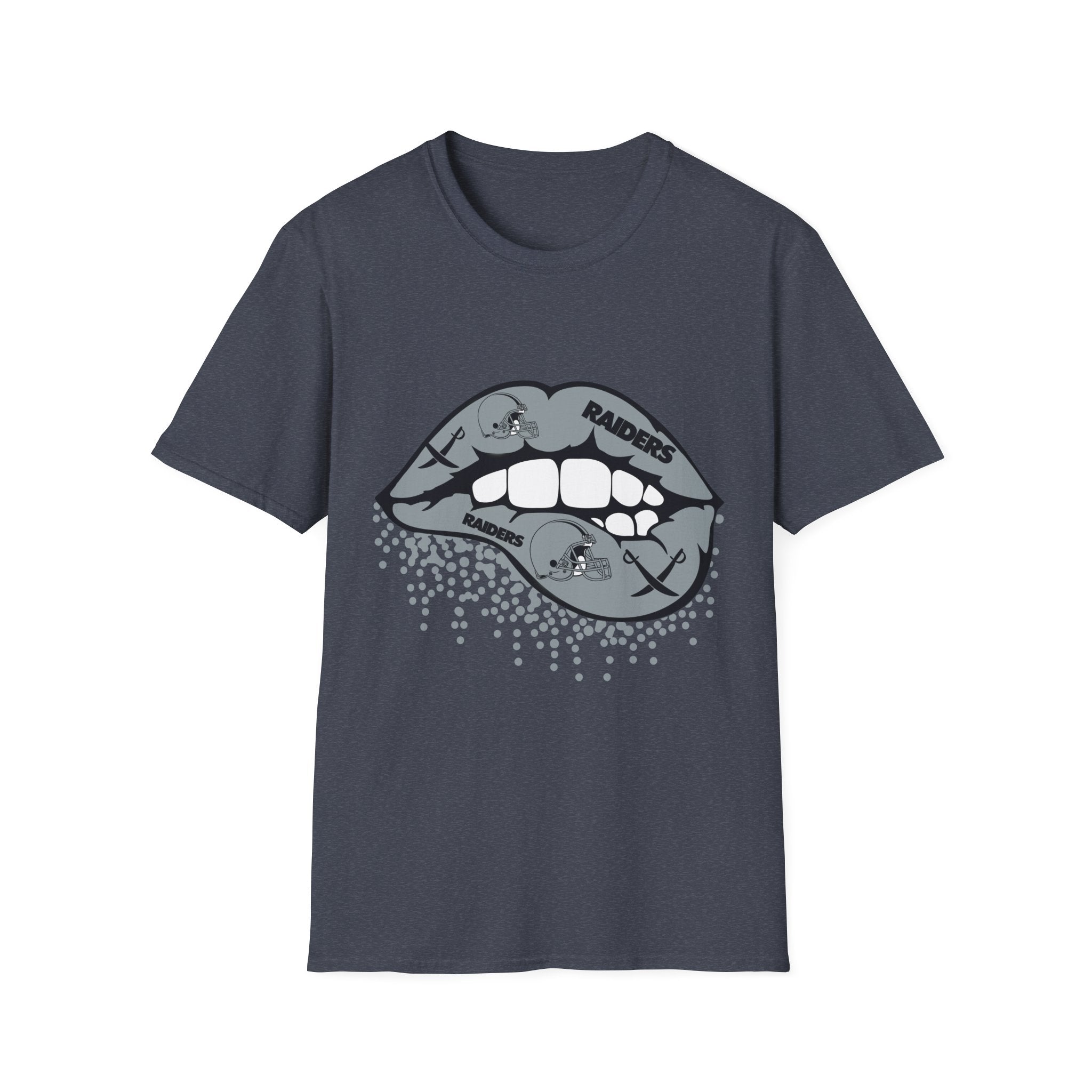 Lip Bite Raiders Unisex T-Shirt -Vintage Inspired Tee, Classic Shirt, Football Fan Shirt, Team Sports Top, Soft Cotton Jersey