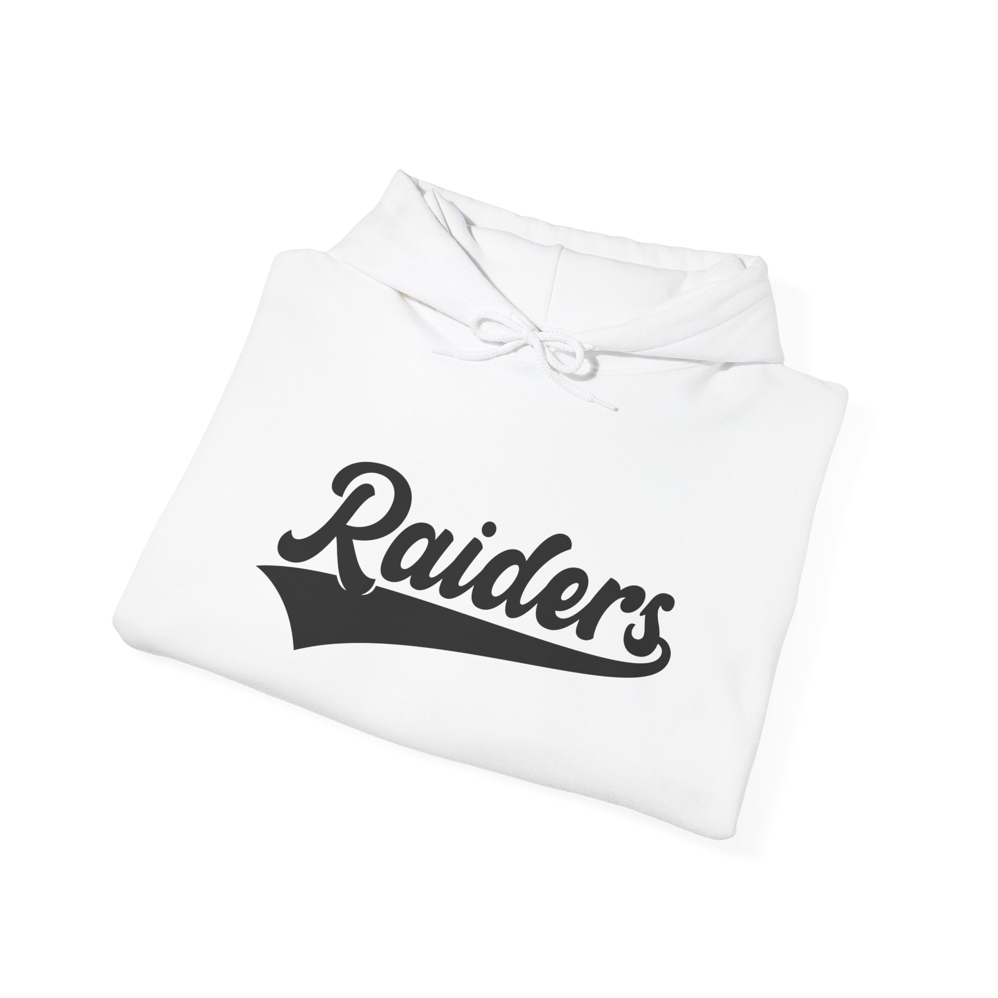 Pure Black Raiders Hoodie - Legendary Fanwear, Football Raiders Hoodie, Bold and Dominant, Ultimate Game-Day Gear, Football