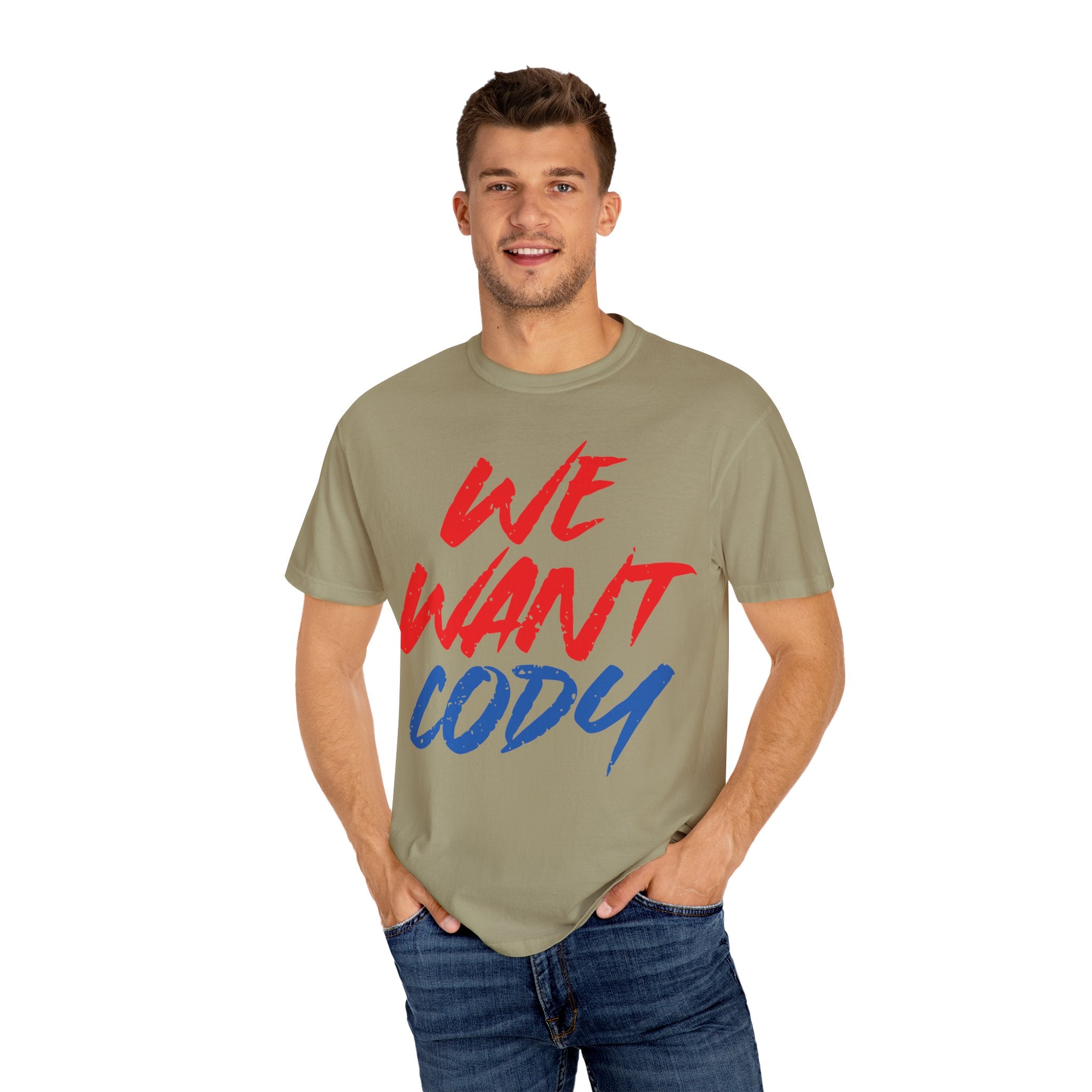 We Want Cody Graphic Design Cody Rhodes Fan Shirt, Sports Fan T-shirt, Unisex Shirt, Gift for Her-Him, Casual Outwear Shirt