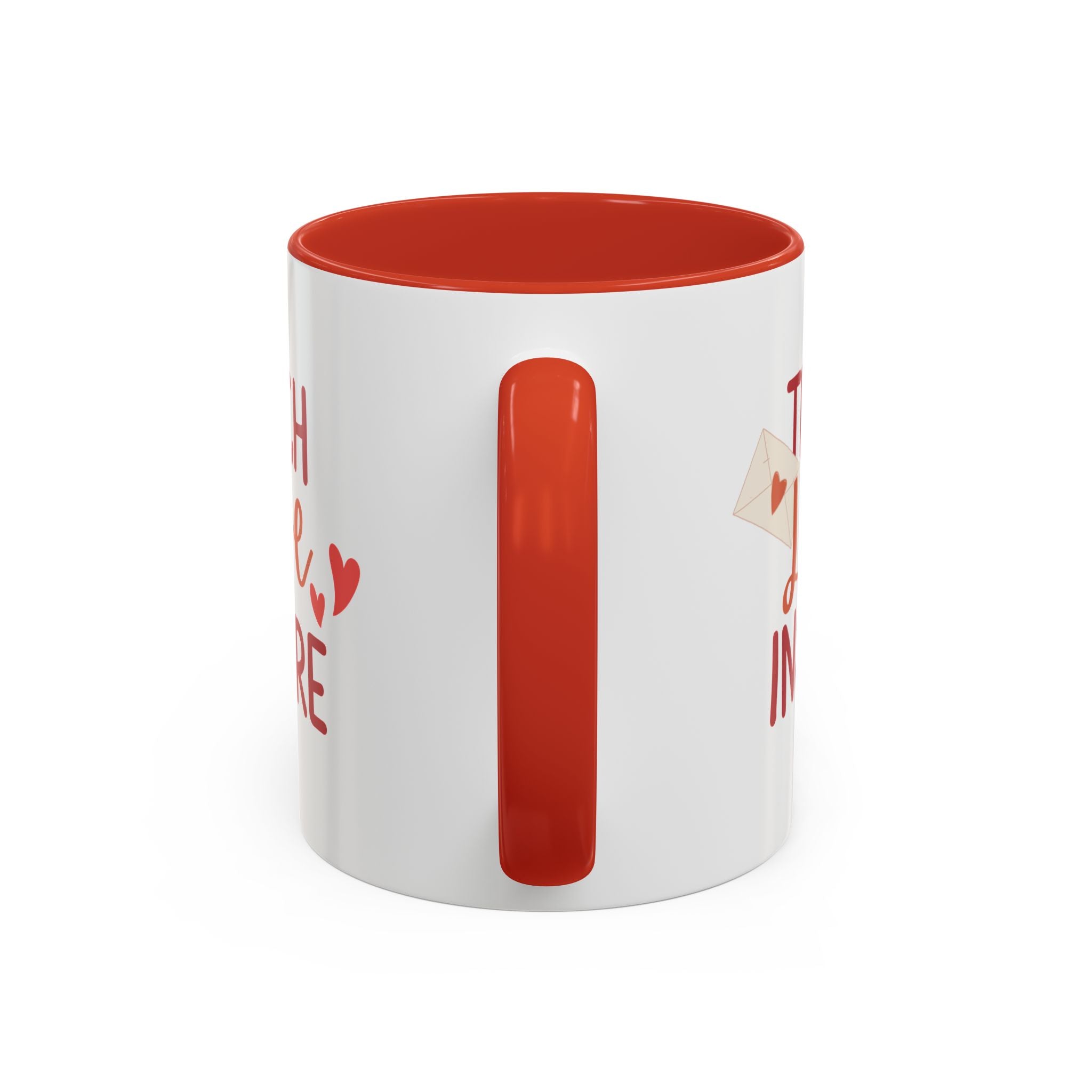 Teach, Love, Inspire Valentine's Design, Holiday Drinkware, Valentines, Christmas Birthday Gifts for Teachers, Coffee Mug for Teacher Valentines Day,