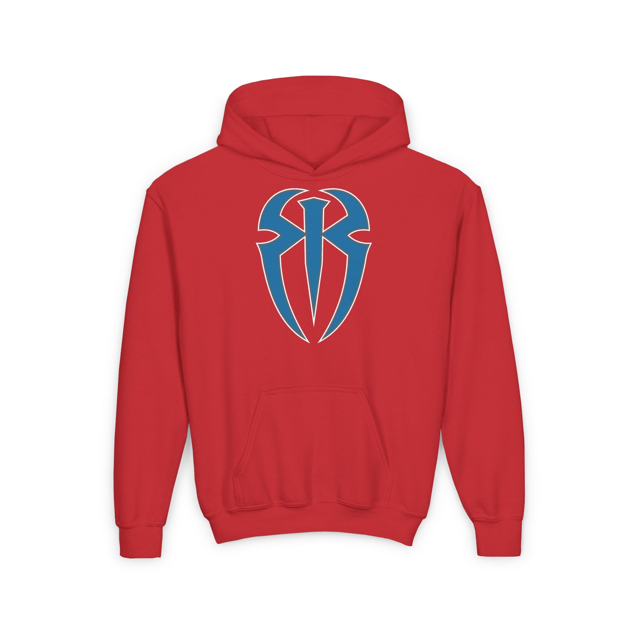 Roman Reigns All Blue Shirt Design, Sports Fan Kids Hoodies - Youth Heavy Blend Hooded Sweatshirt, Unisex, Gift for Her-Him, Casual Outwear