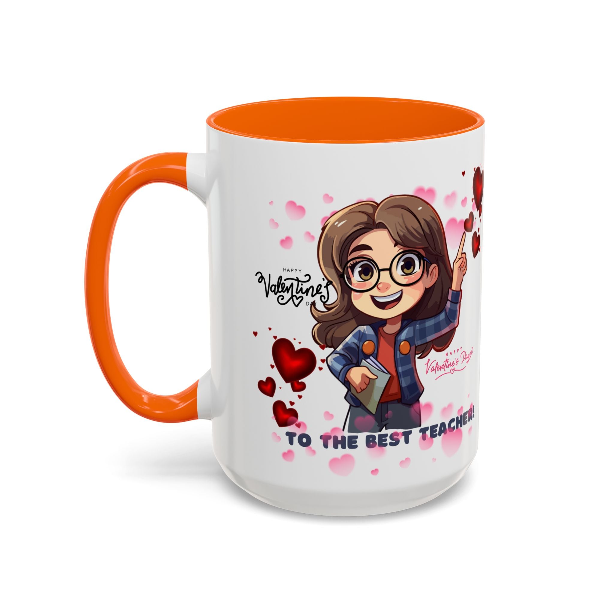 Teachers Gift Valentine's Design, Holiday Drinkware, Valentines, Christmas Birthday Gifts for Teachers, Coffee Mug for Teacher Valentines Day,