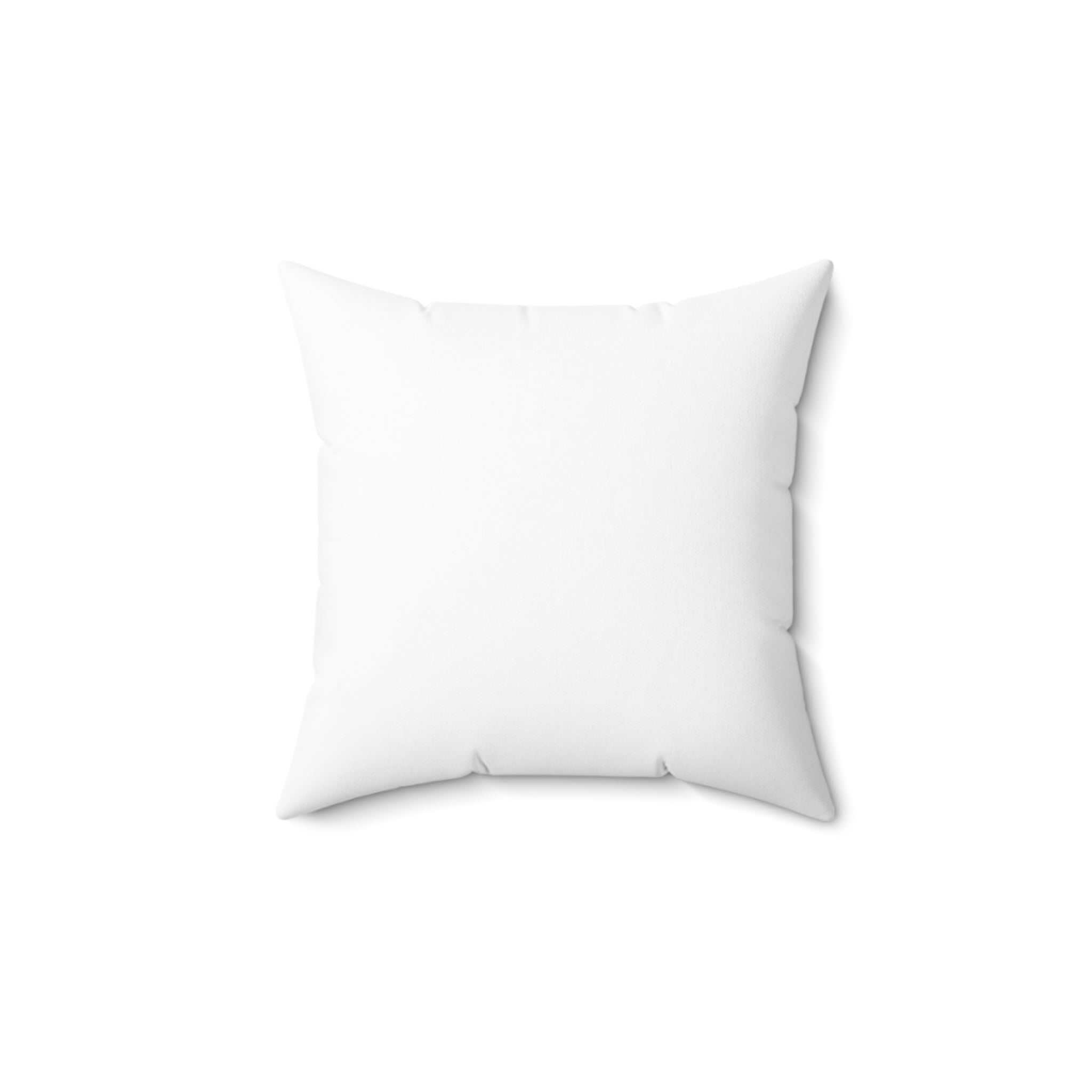 White Organic Print Pillow Covers, Decorative Couch Sofa Accent Pillows, Living Room Spun Polyester Square Pillow