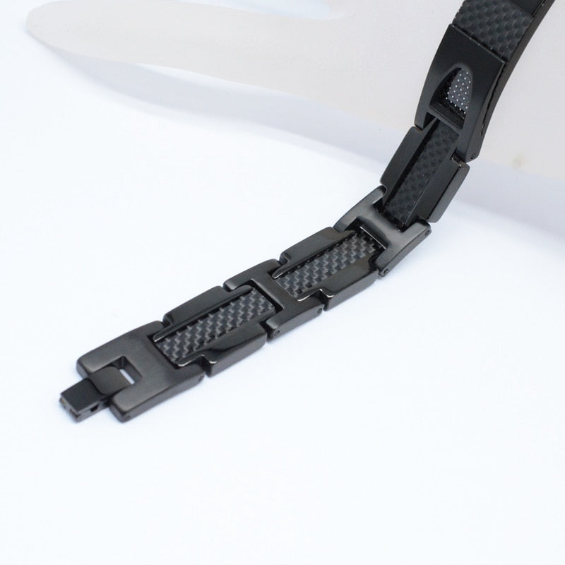 Pure Titanium Black Cuff For Men