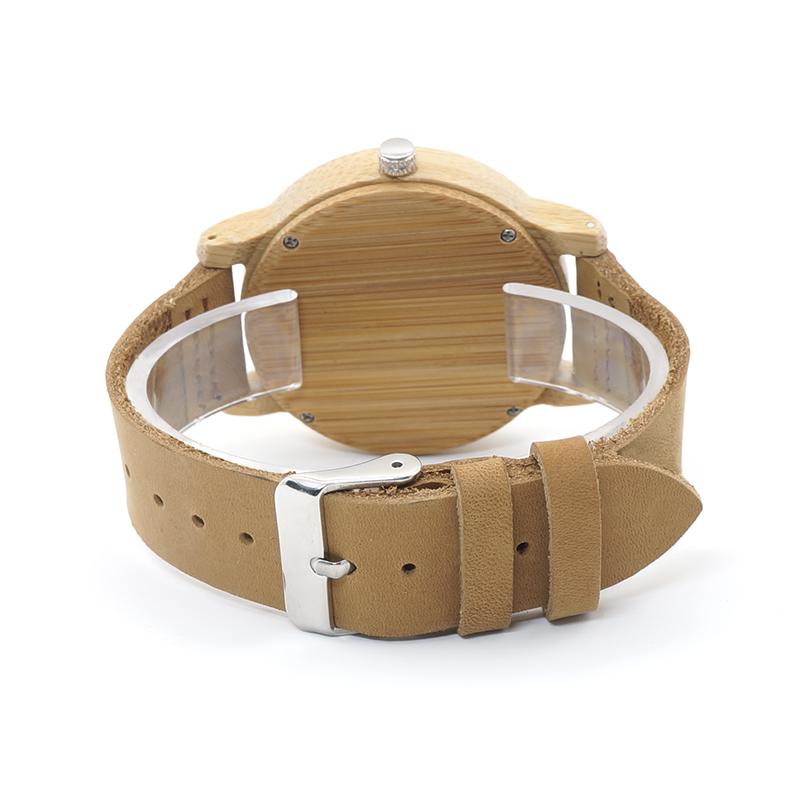 Leather Bamboo Watch