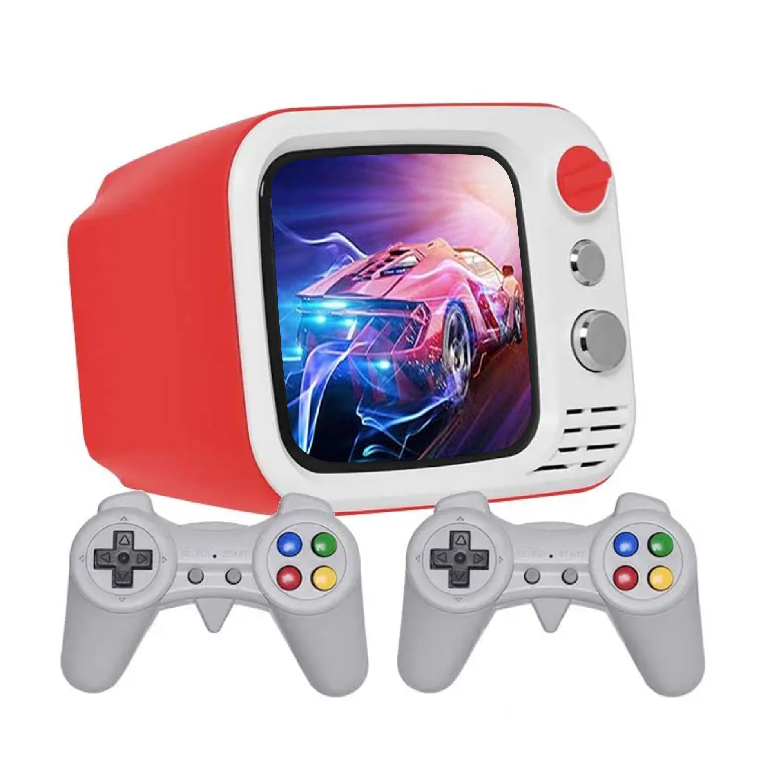 Tiny Arcade TV 3.5" Mini Retro Game - Two Player Playable TV Console & w/ Real Gameplay & Sound - 700+ Classic Video Games - H7