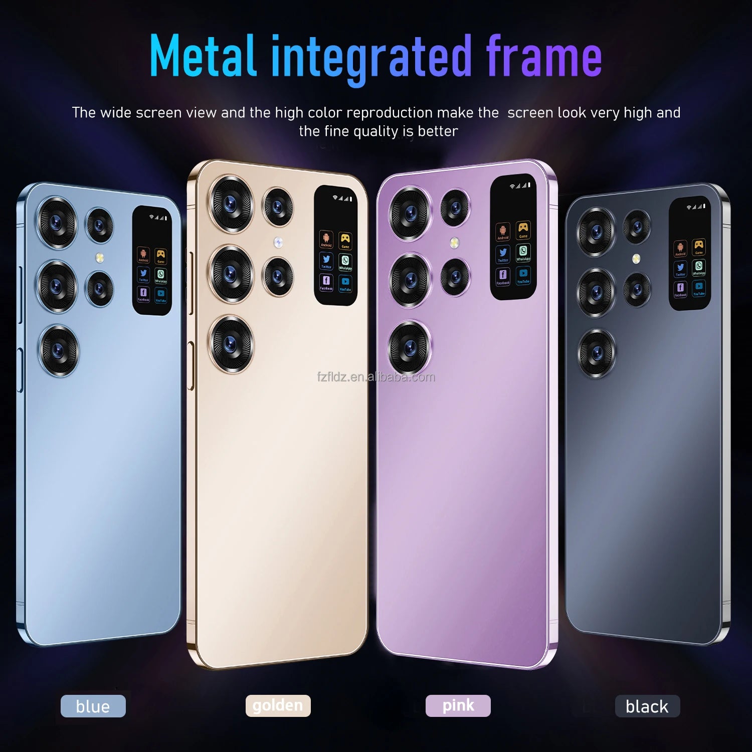 E24 Unlocked Android Phone, 16GB RAM, 3000mAh Battery, Face Unlock and Fingerprint Unlock, Dual SIM