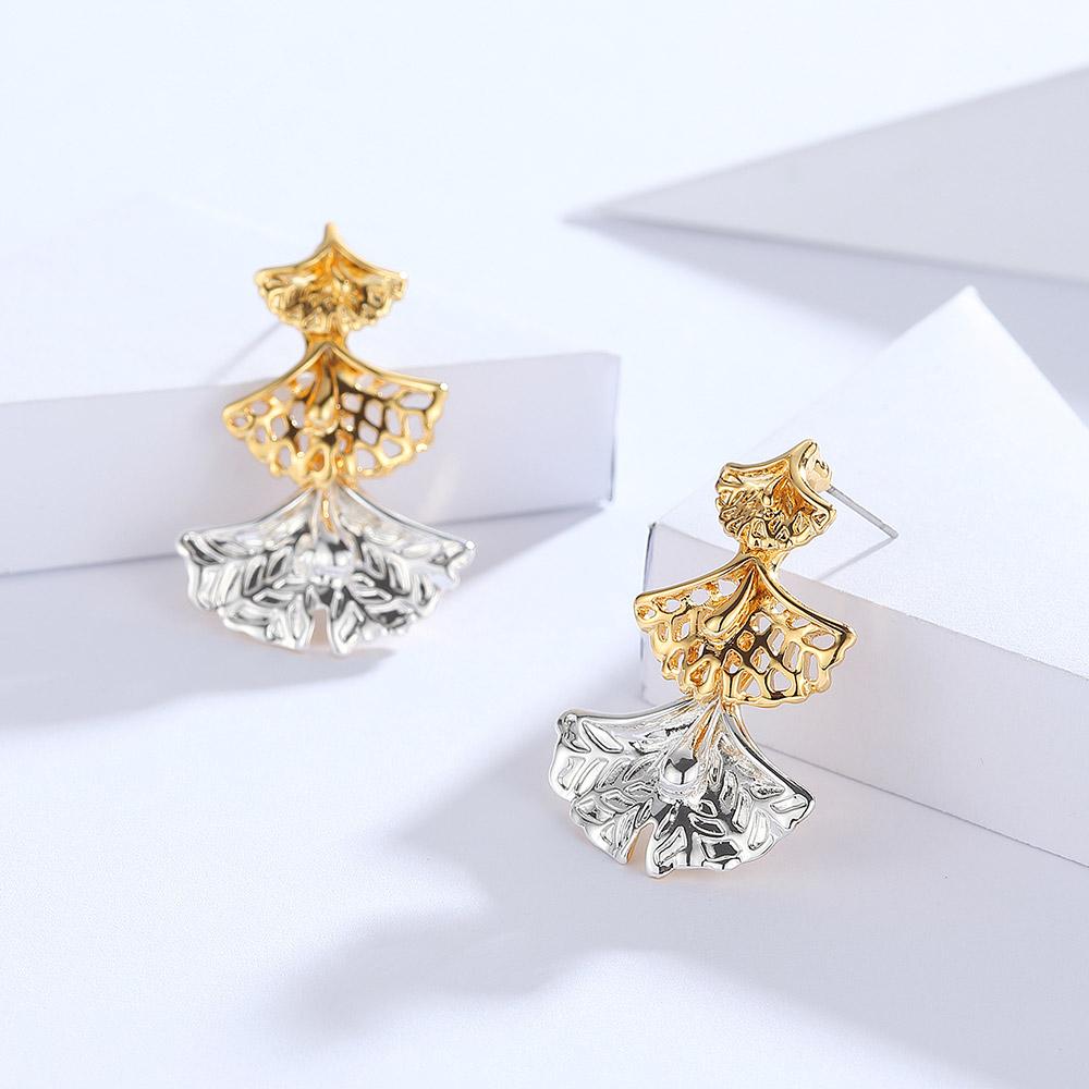 Leaf-Shaped Earrings