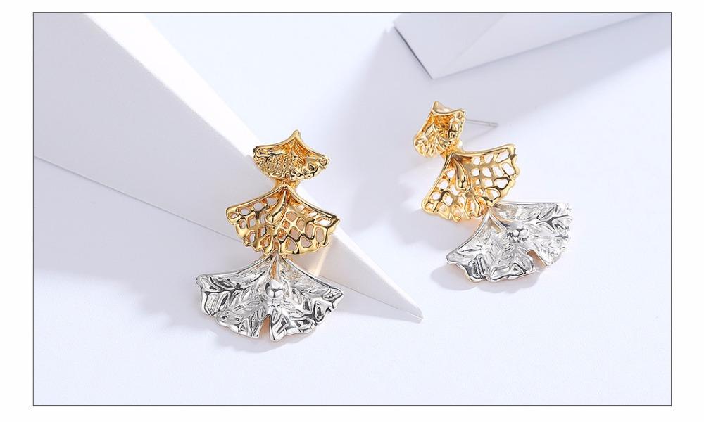 Leaf-Shaped Earrings