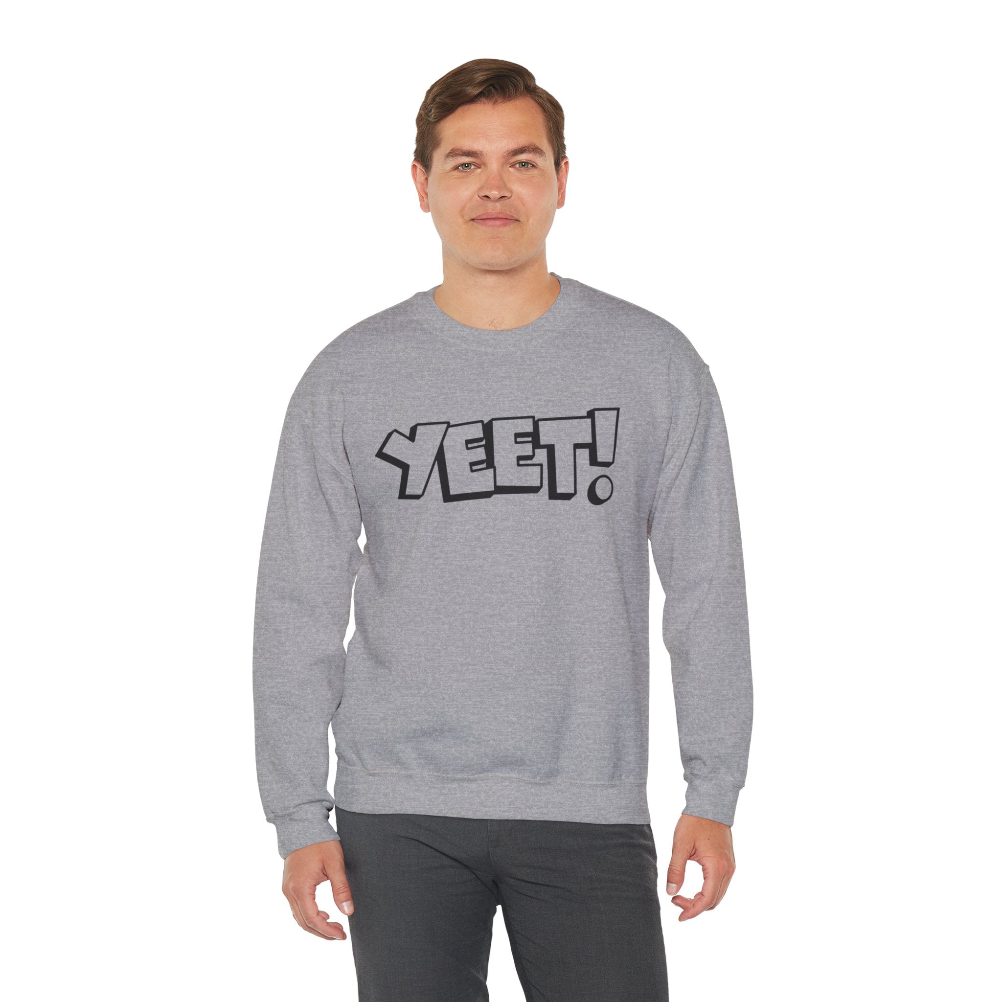 Yeet! Shirt Design, Wrestling Fan Unisex Sweatshirt - Gift for Him or Her, Casual Outwear, Graphic Design, Heavy Blend Crewneck Sweatshirt