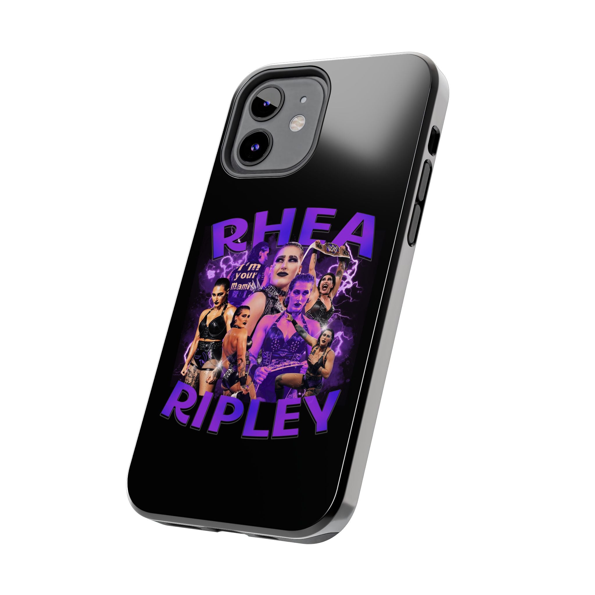 Rhea Ripley Graphic Portrait Design, iPhone and Samsung Case Cool Graphic Sports Fan Phone Case