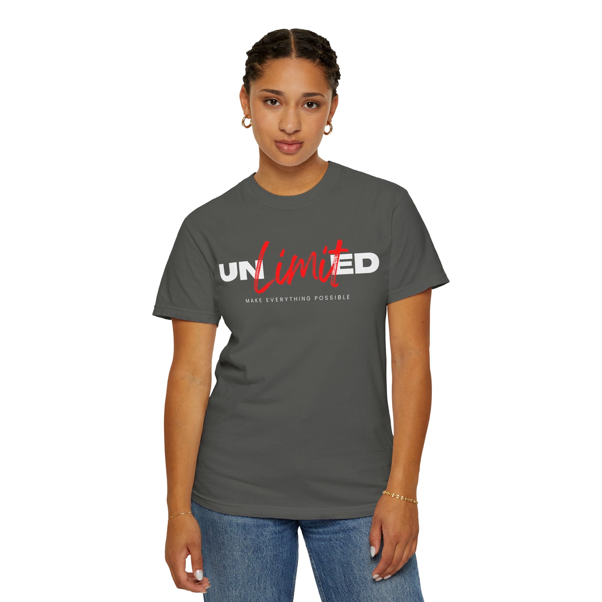 Unlimited, Make Everything Impossible, Graphic Design Unisex T-shirt, Casual Cotton Outwear, Gift for Him- Gift for Her, Stylish Tee, Cool Shirt, Trendy Apparel, Comfortable Top,