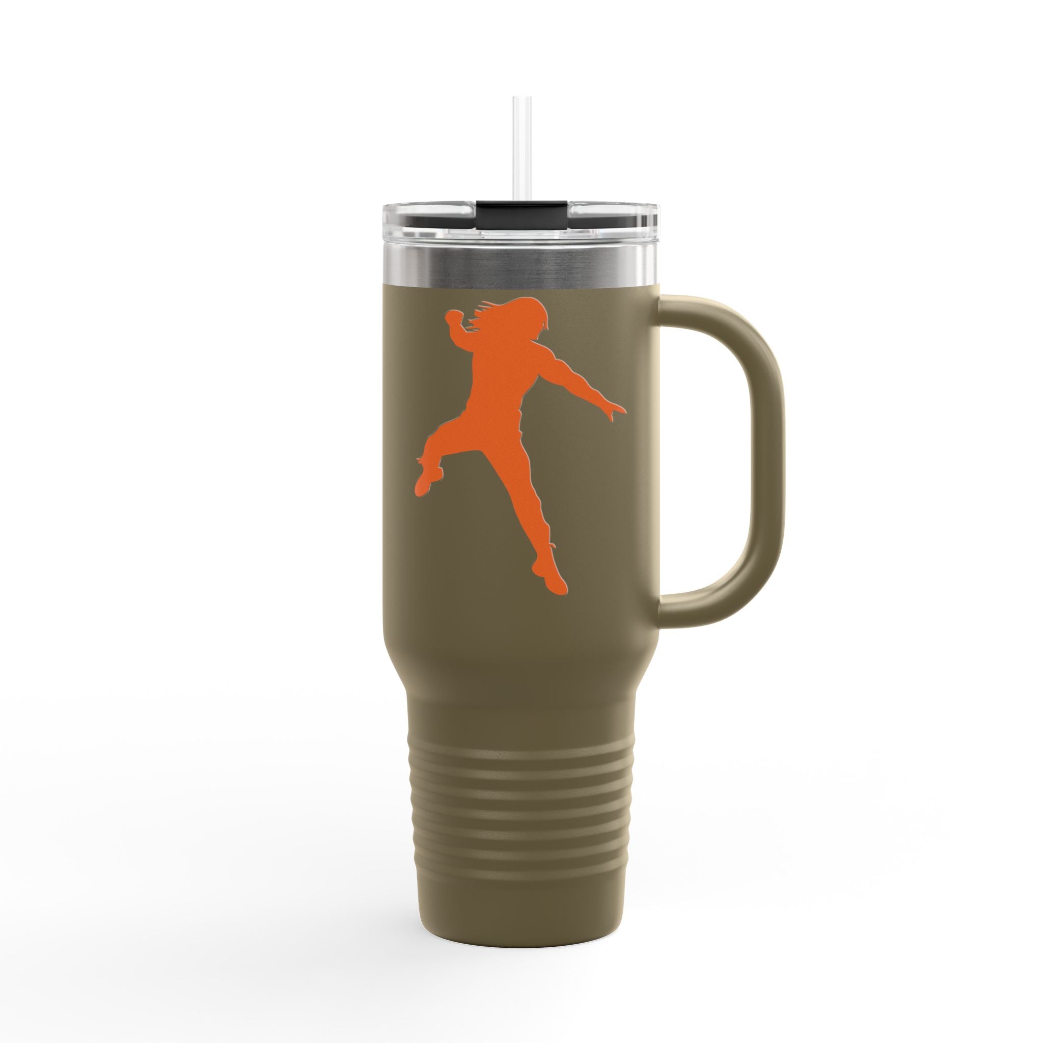 Roman Reigns Jump Orange Graphic Design,  Insulated Travel Mug, Gift for Her Gift for Him - 40oz, Gift for Her, Gift for Him