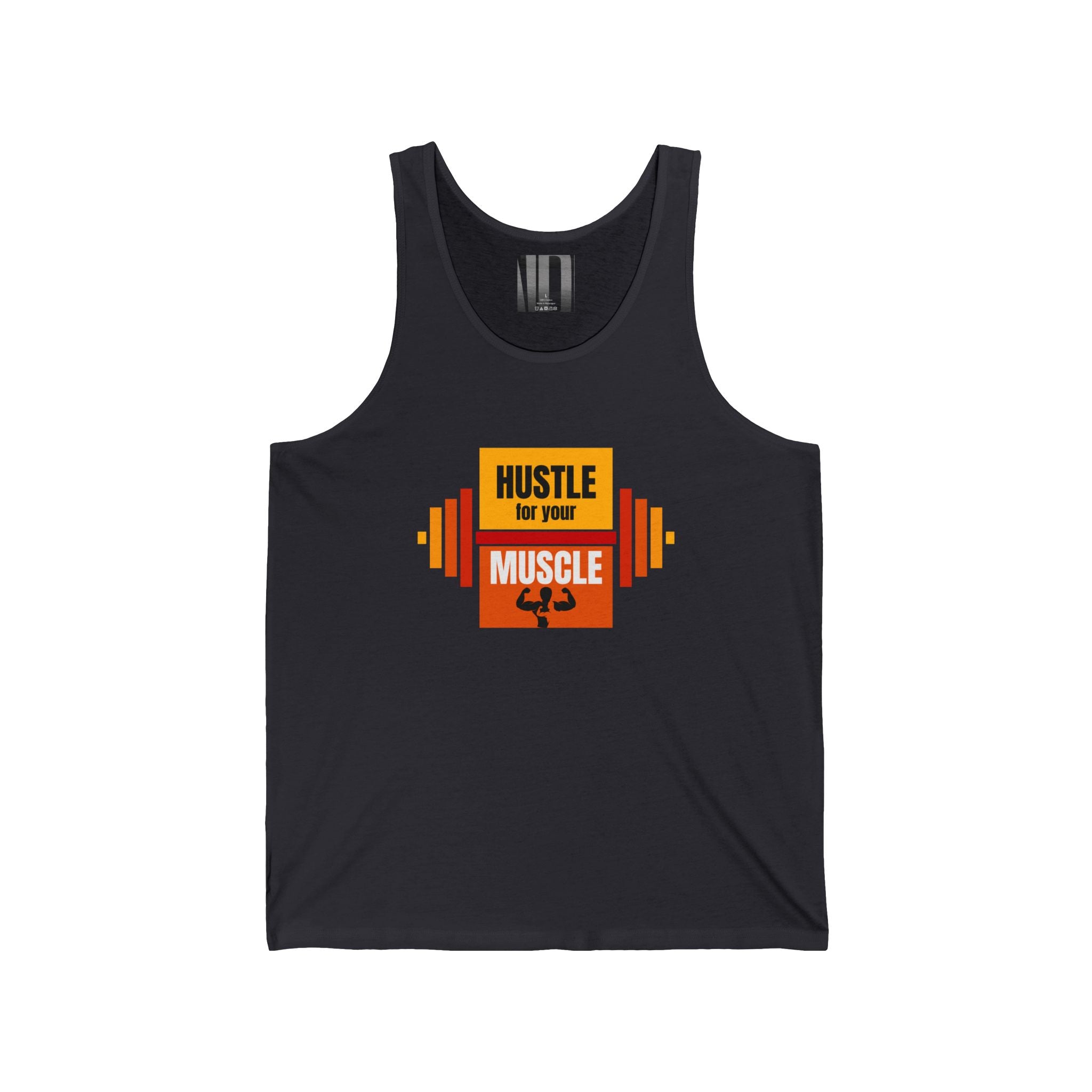 Hustle for Your Muscle, Gym Dudes Tank Top, Workout Sleeveless Shirt, Fitness Muscle Tee, Athletic Unisex Jersey Tank, Bodybuilding Tank, Exercise Vest