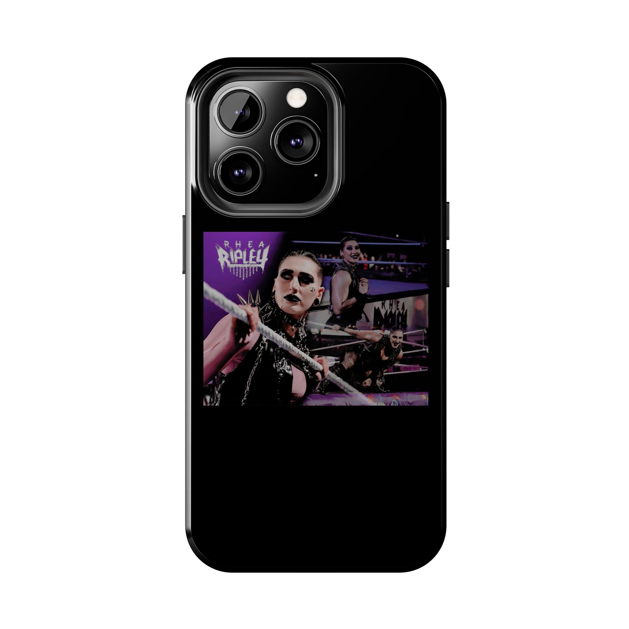 Rhea Ripley Wrap Graphic Portrait Design, iPhone and Samsung Case Cool Graphic Sports Fan Phone Case