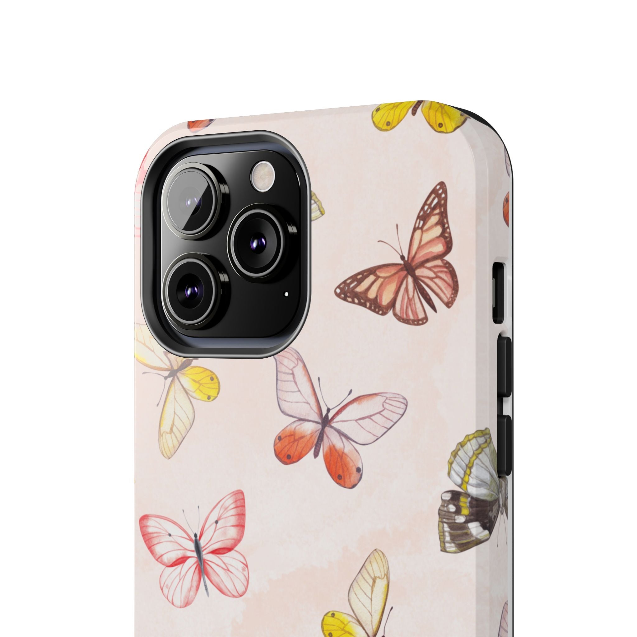 Pink Butterflies, Elegant Phone Cases, Stylish Phone Covers, Chic Phone Protectors, Fashionable Case for Her, Trendy Smartphone Accessories