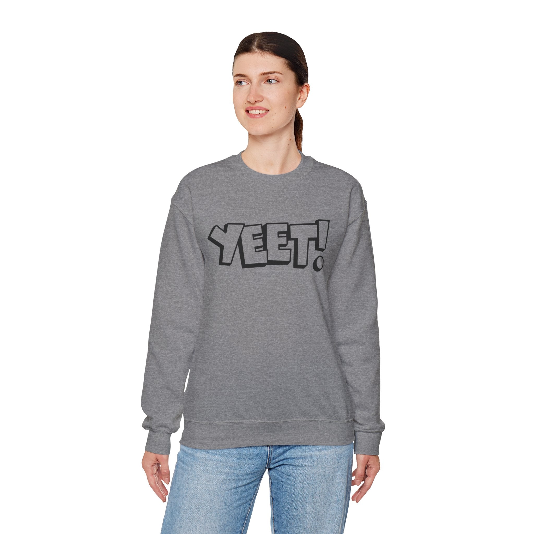 Yeet! Shirt Design, Wrestling Fan Unisex Sweatshirt - Gift for Him or Her, Casual Outwear, Graphic Design, Heavy Blend Crewneck Sweatshirt