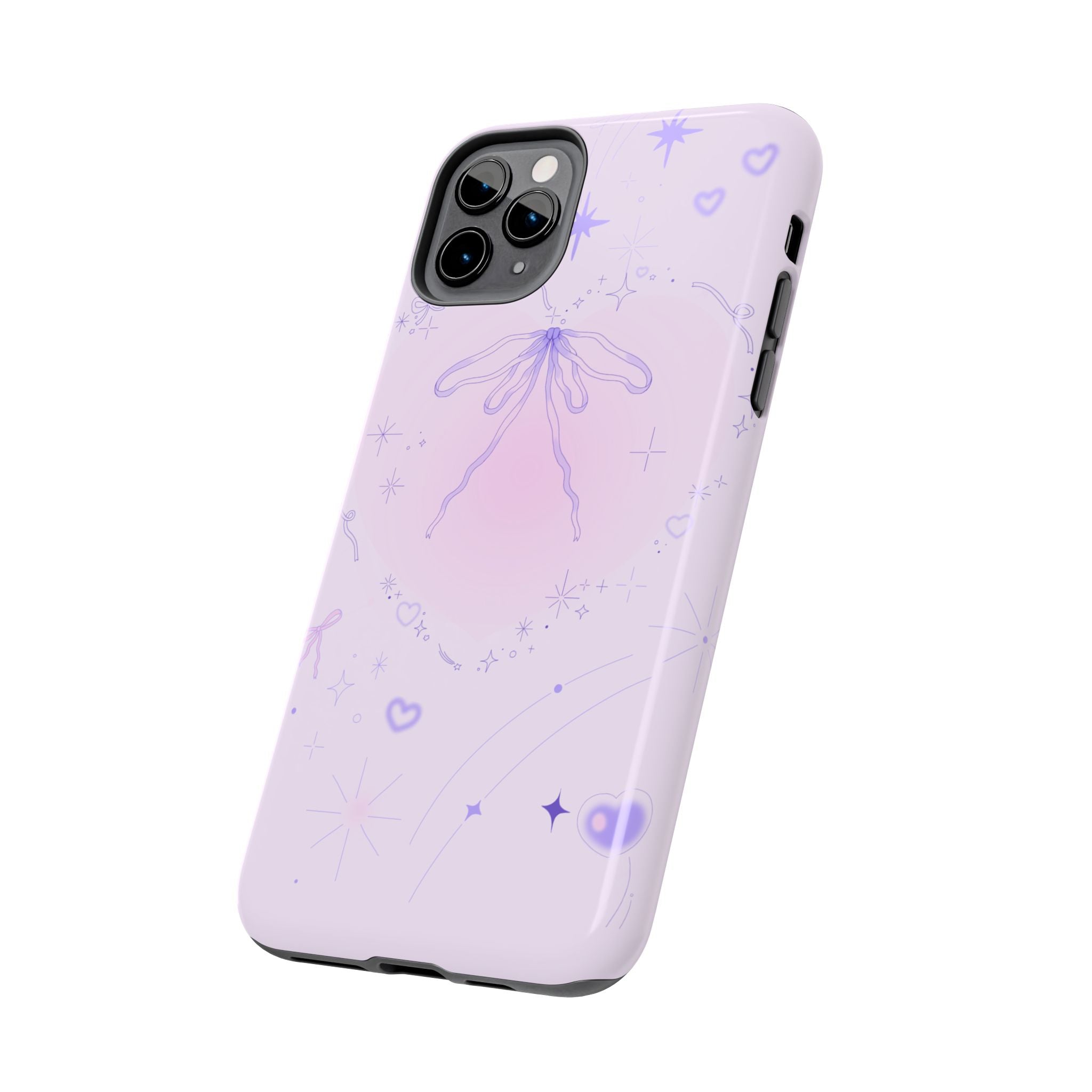 Pink Purple Delicate Fine Line Design, Elegant Phone Cases, Stylish Phone Covers, Chic Phone Protectors, Fashionable Case for Her, Trendy Smartphone Accessories