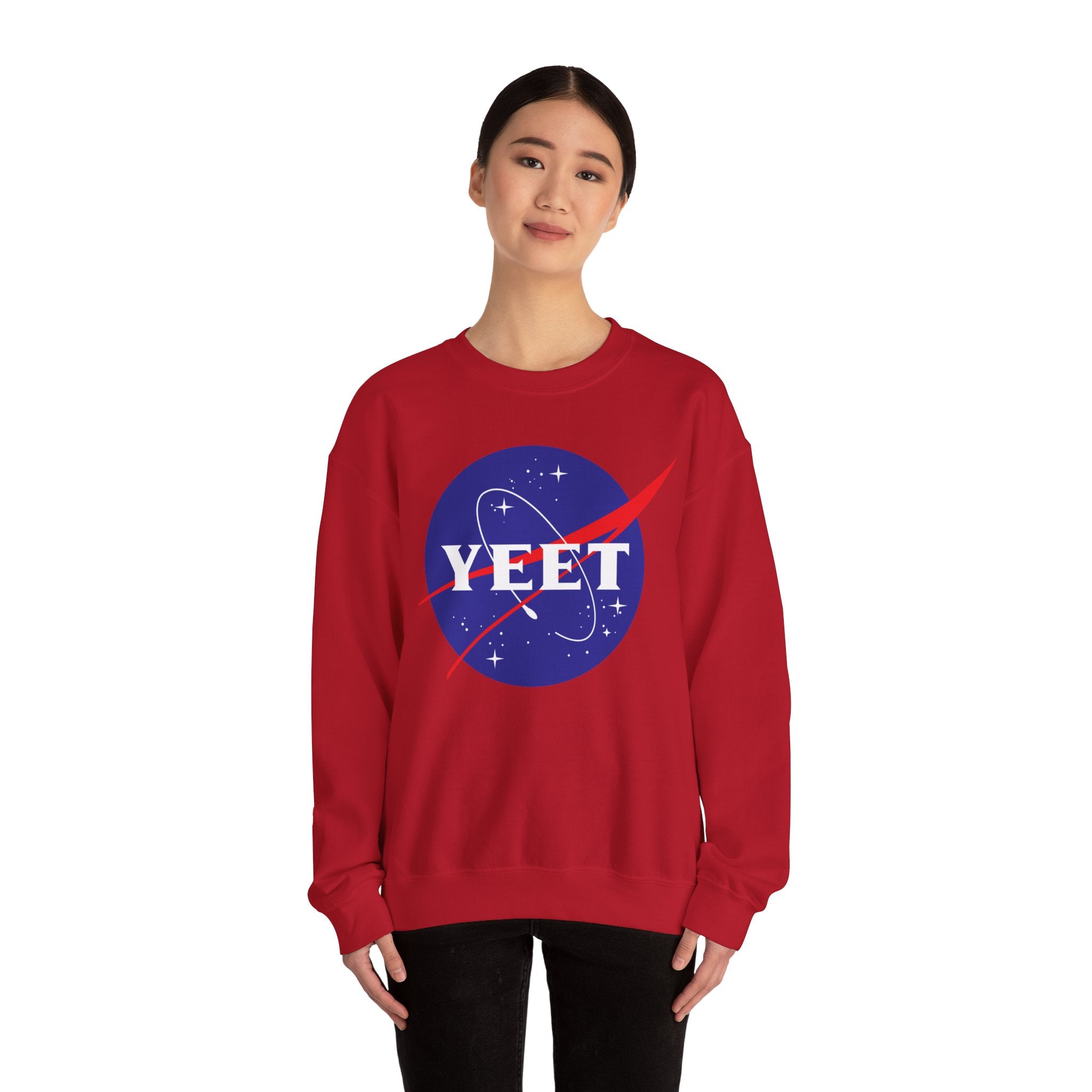 Yeet Nasa Sweatshirt  Design, Sports Sweatshirt, Wrestling Fan Unisex Sweatshirt - Gift for Him or Her, Casual Outwear, Heavy Blend Crewneck Sweatshirt