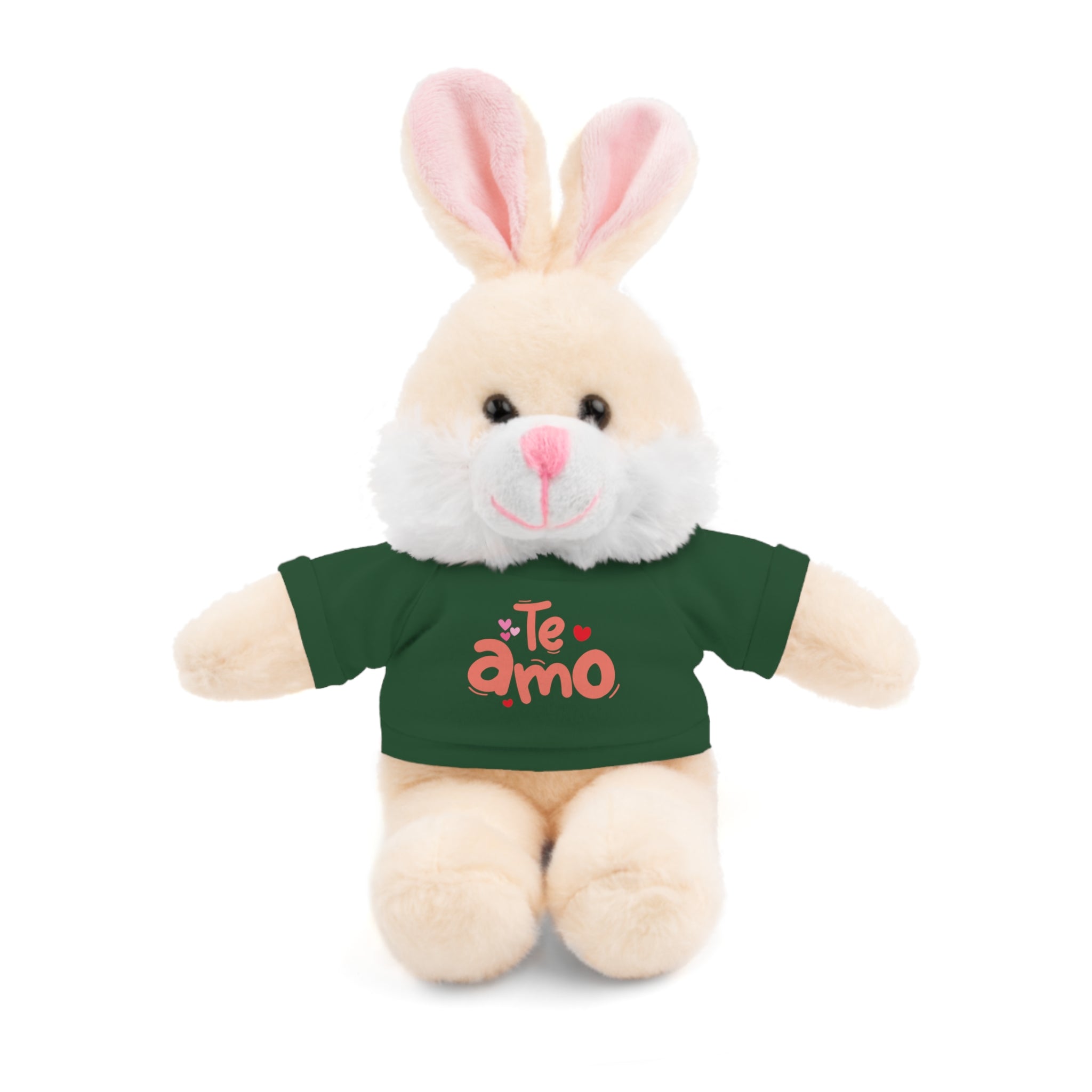 Cute Teddy Bear Plushy, Te Amo, Stuffed Animals Shirt Printed, Suitable for Soft Valentine's Day Gift