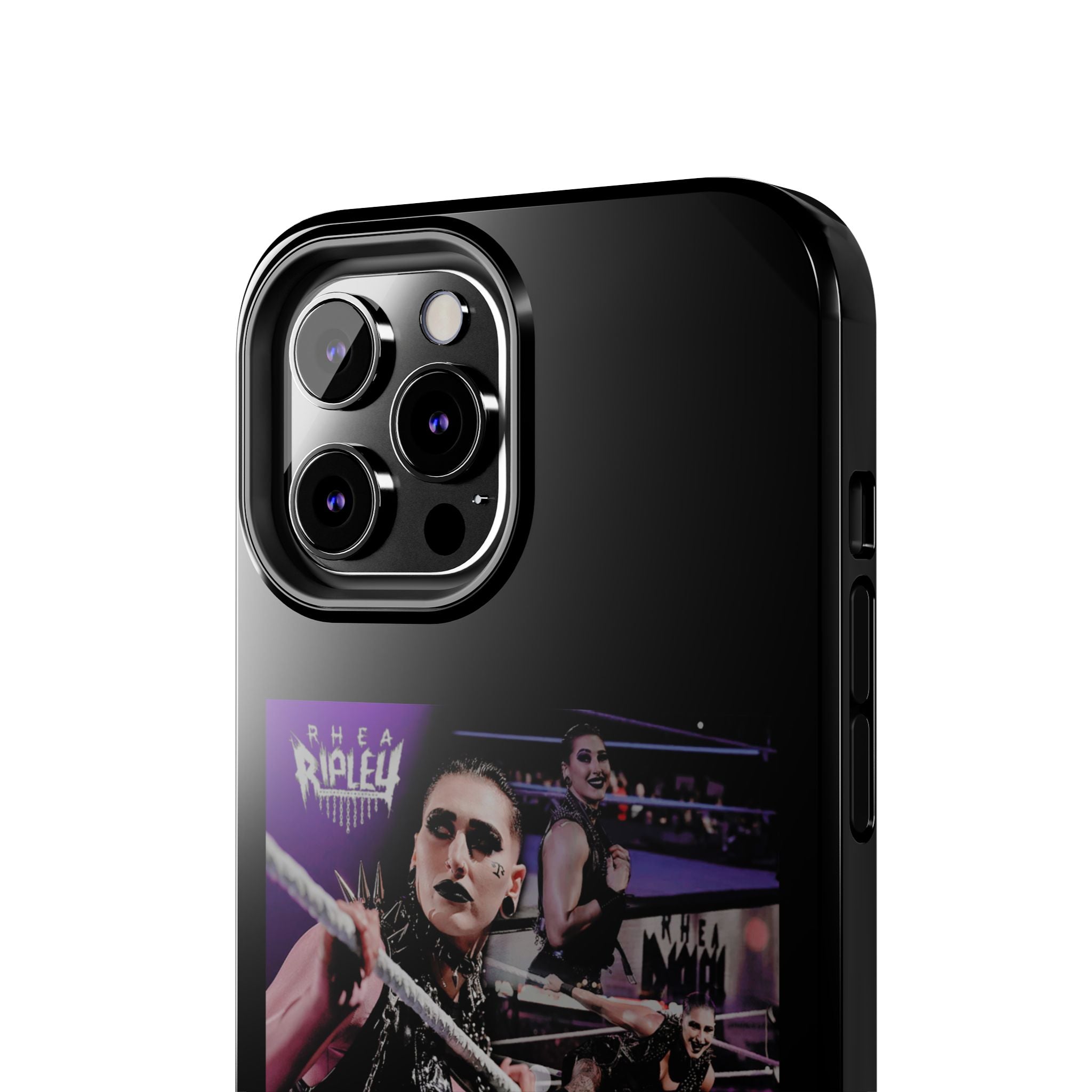 Rhea Ripley Wrap Graphic Portrait Design, iPhone and Samsung Case Cool Graphic Sports Fan Phone Case