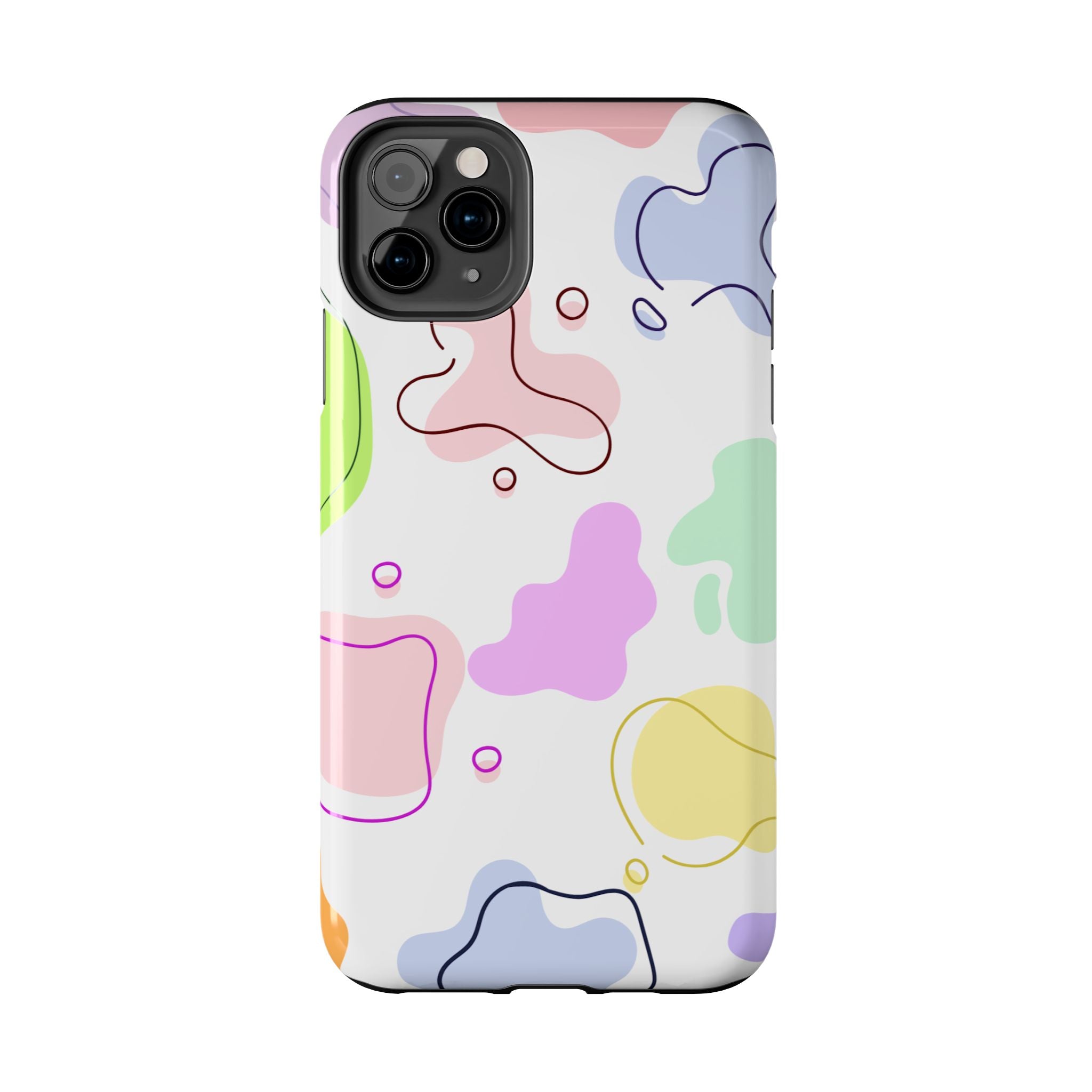 Colorful Pastel Abstract Patern, Elegant Phone Cases, Stylish Phone Covers, Chic Phone Protectors, Fashionable Case for Her, Trendy Smartphone Accessories