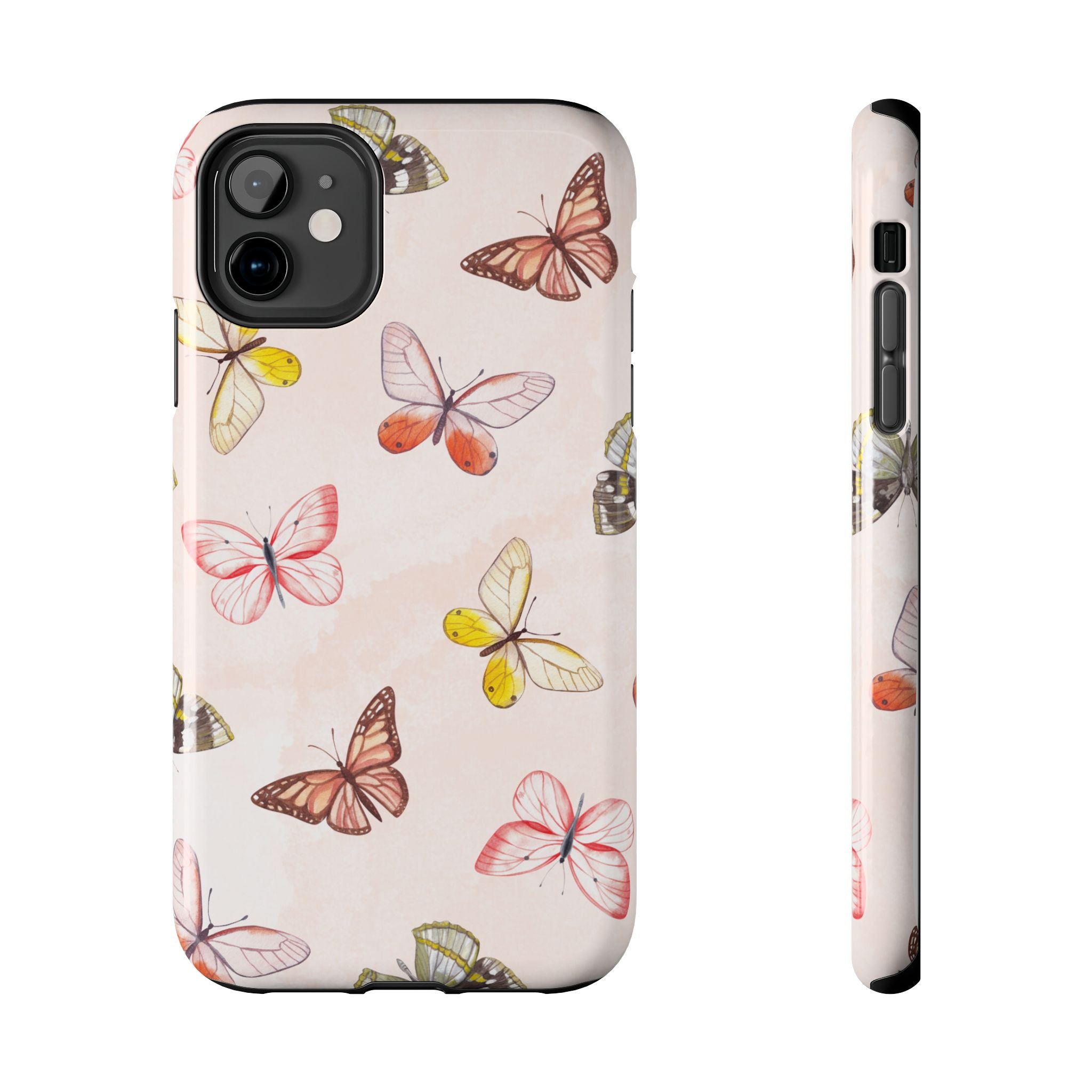 Pink Butterflies, Elegant Phone Cases, Stylish Phone Covers, Chic Phone Protectors, Fashionable Case for Her, Trendy Smartphone Accessories