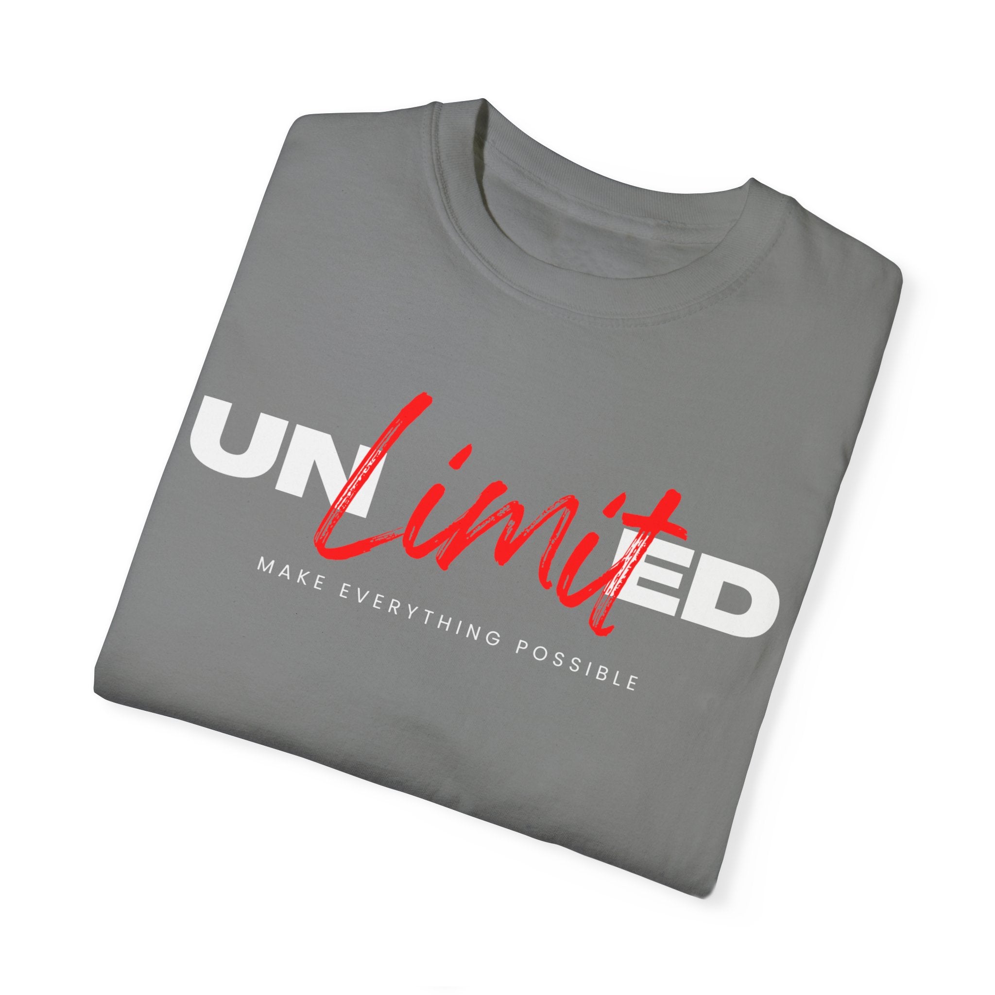 Unlimited, Make Everything Impossible, Graphic Design Unisex T-shirt, Casual Cotton Outwear, Gift for Him- Gift for Her, Stylish Tee, Cool Shirt, Trendy Apparel, Comfortable Top,