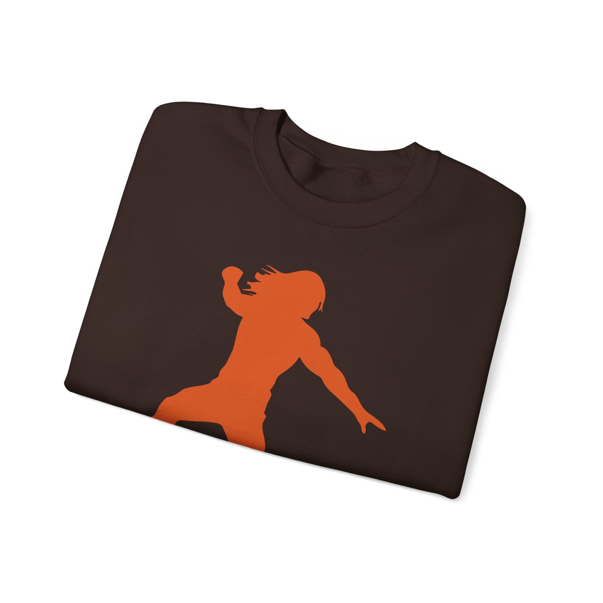 Roman Reigns Orange Design, Wrestling Fan Unisex Sweatshirt - Gift for Him or Her, Casual Outwear, Graphic Design, Heavy Blend Crewneck Sweatshirt