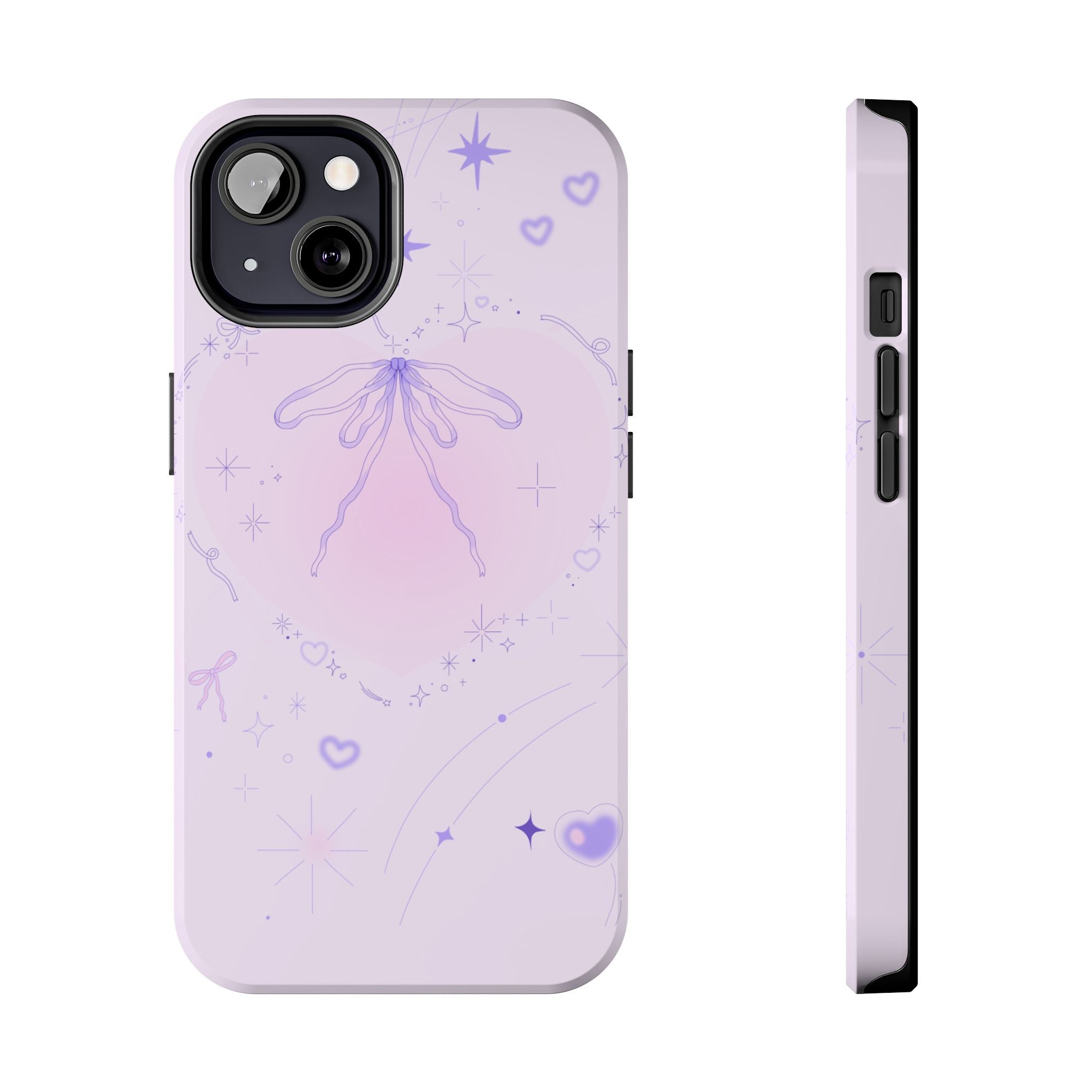 Pink Purple Delicate Fine Line Design, Elegant Phone Cases, Stylish Phone Covers, Chic Phone Protectors, Fashionable Case for Her, Trendy Smartphone Accessories