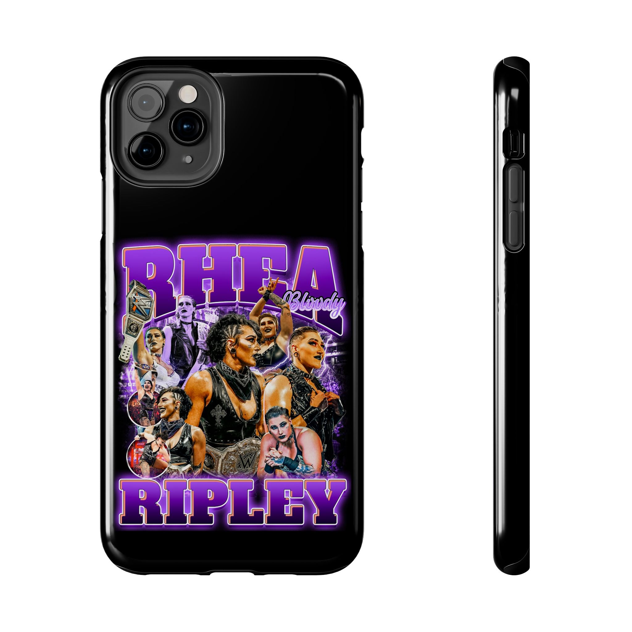 Rhea Ripley Graphic Portrait Design, iPhone and Samsung Case Cool Graphic Sports Fan Phone Case