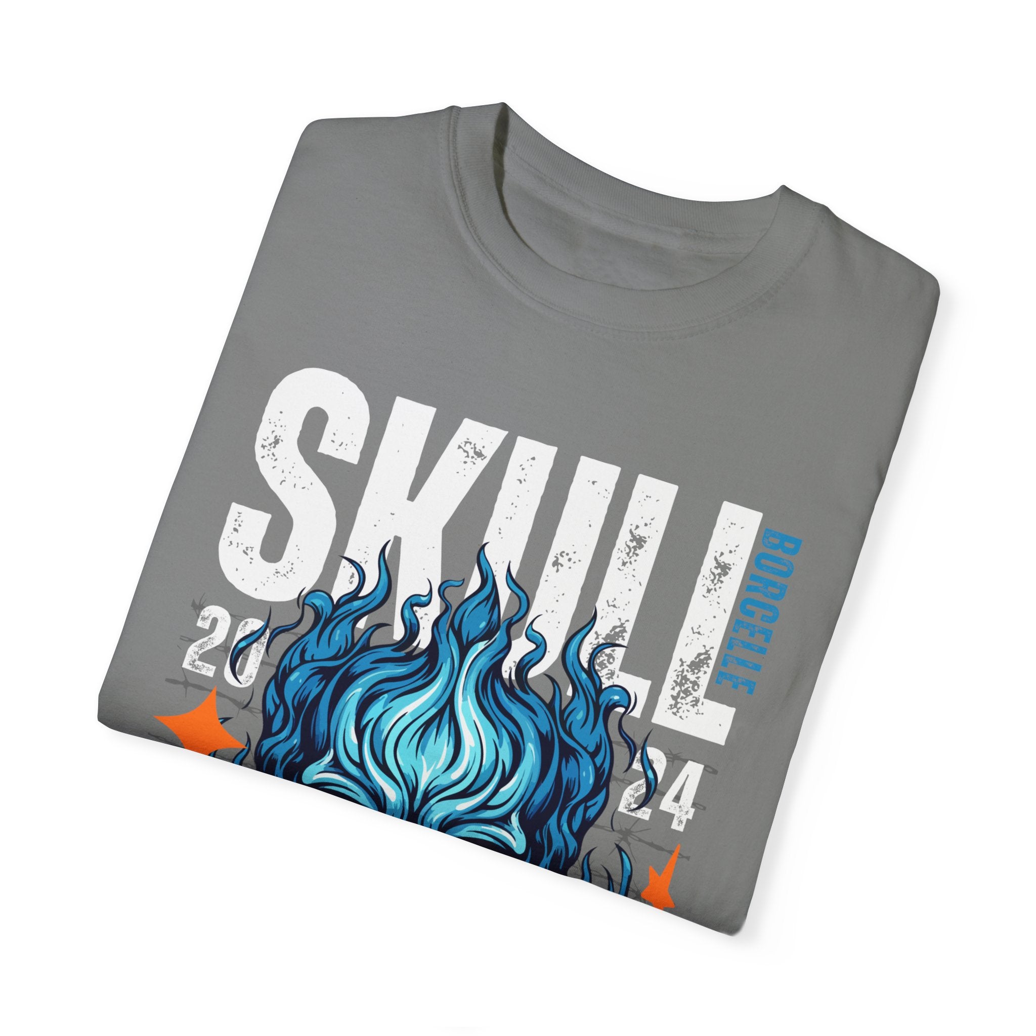 Skull Fire, Graphic Design Unisex T-shirt, Casual Cotton Outwear, Gift for Him- Gift for Her, Stylish Tee, Cool Shirt, Trendy Apparel, Comfortable Top,