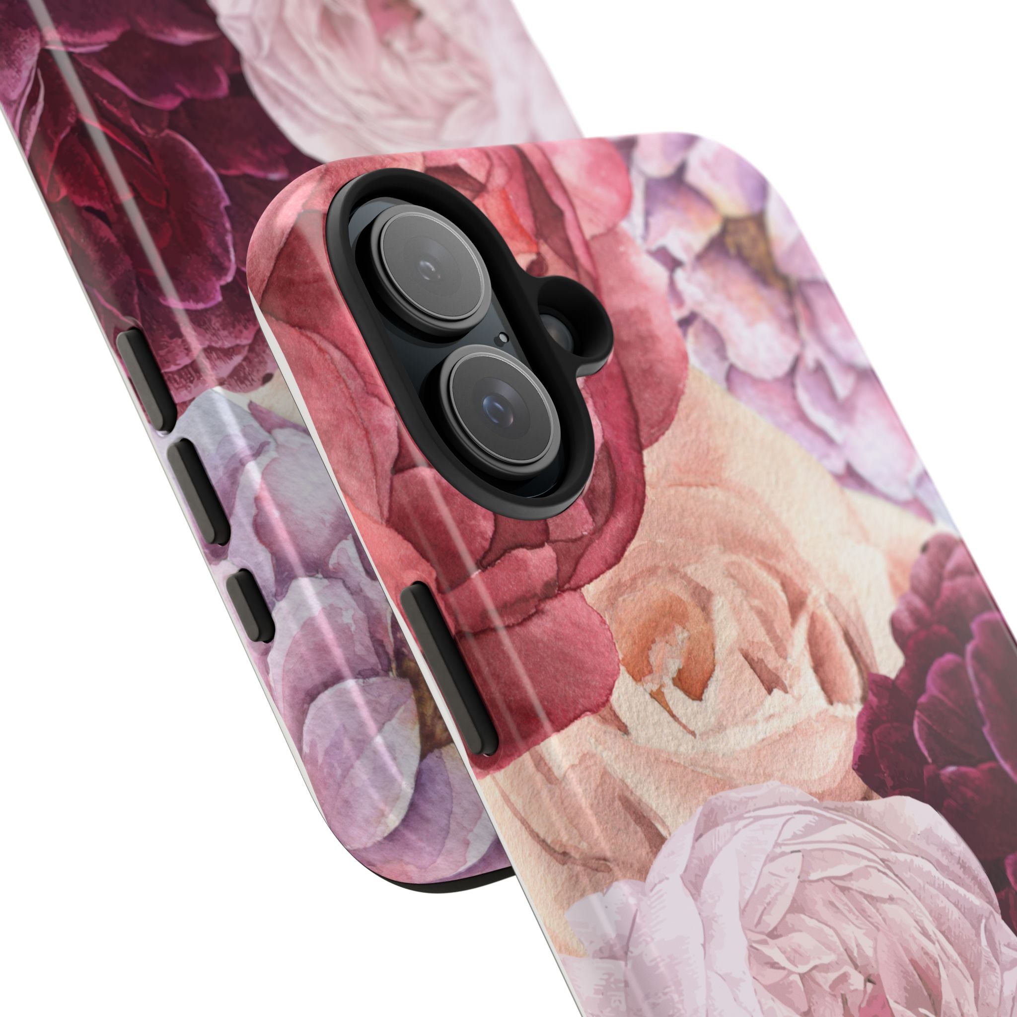 Pink Purple Watercolor Flower, Elegant Phone Cases, Stylish Phone Covers, Chic Phone Protectors, Fashionable Case for Her, Trendy Smartphone Accessories