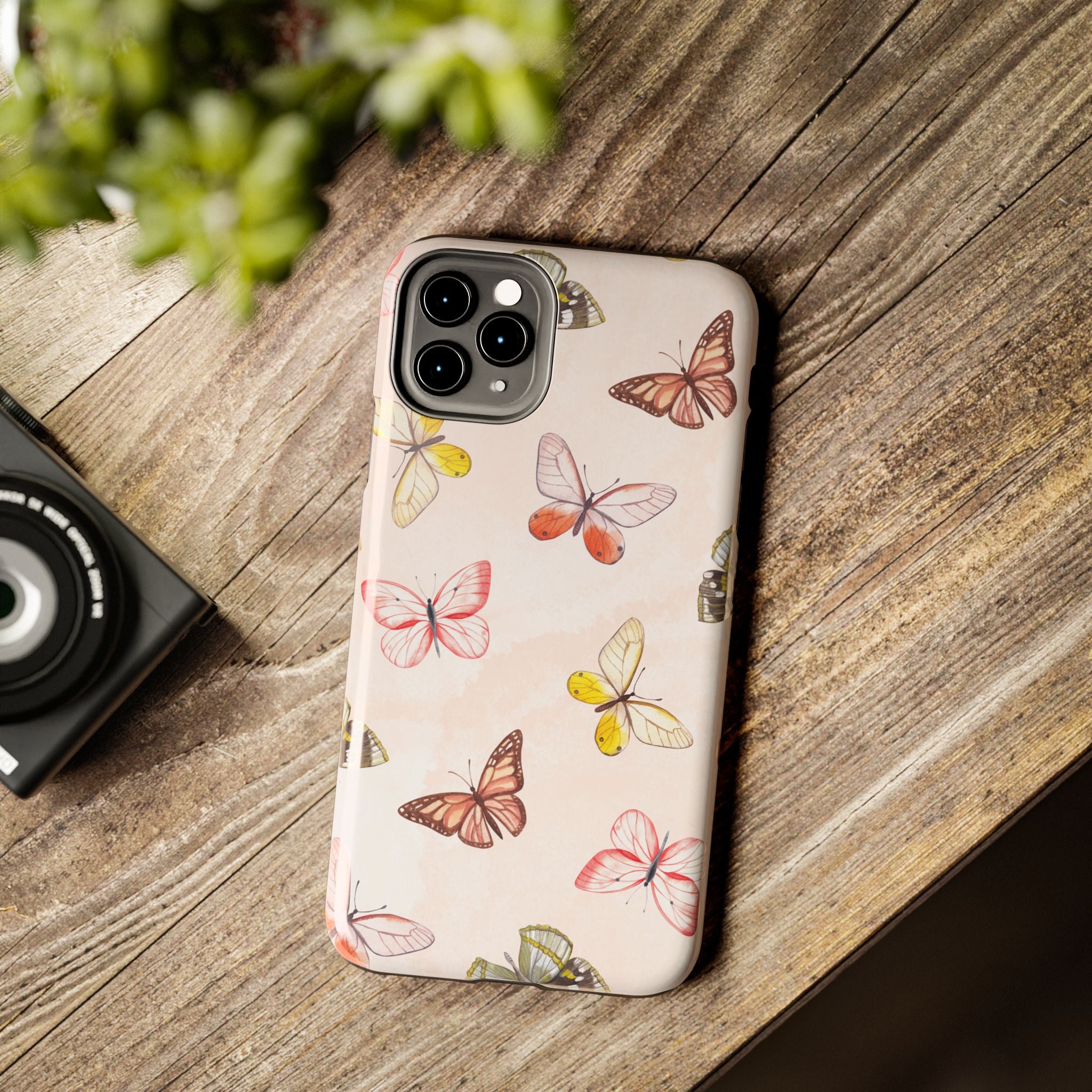 Pink Butterflies, Elegant Phone Cases, Stylish Phone Covers, Chic Phone Protectors, Fashionable Case for Her, Trendy Smartphone Accessories