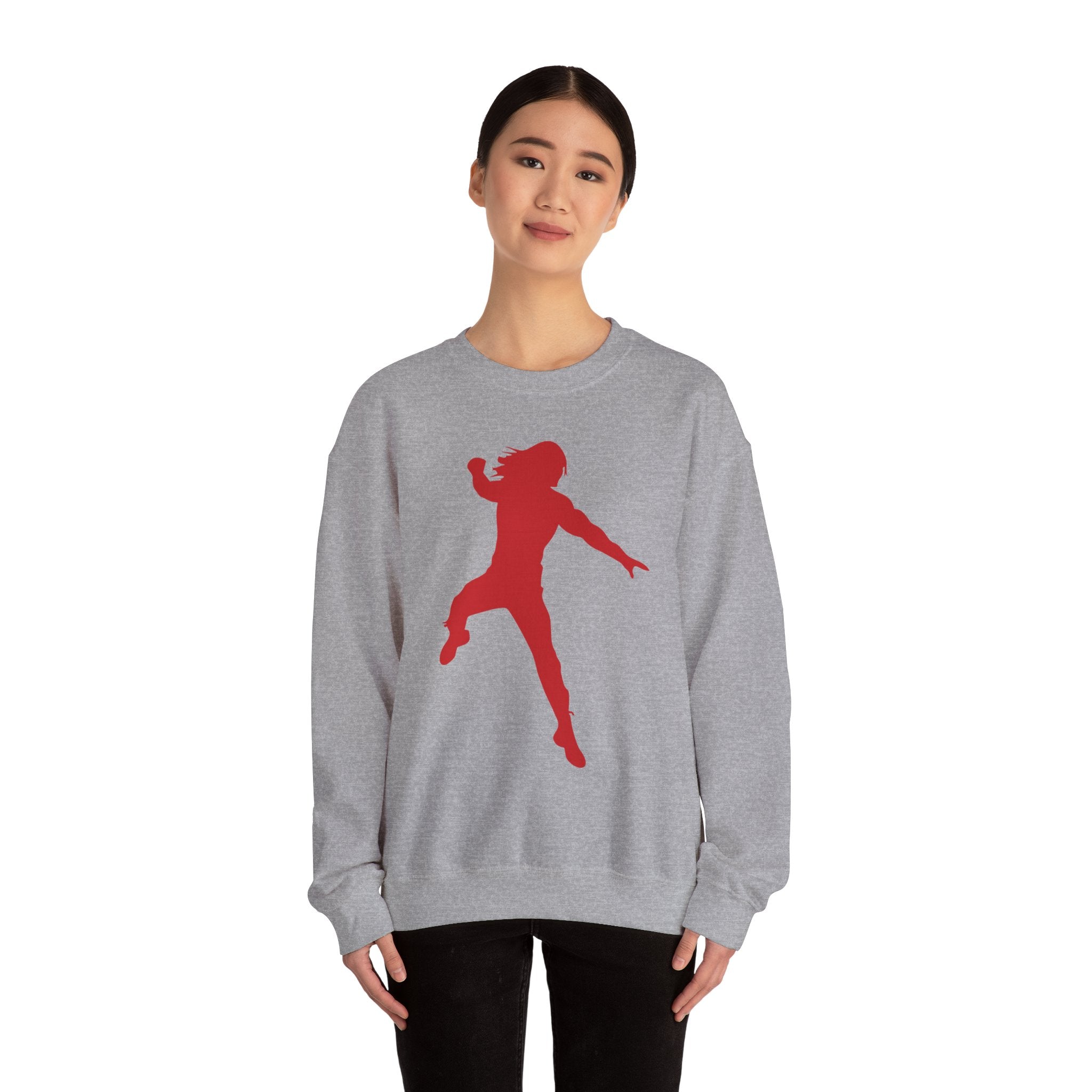 Roman Reigns Red Design, Wrestling Fan Unisex Sweatshirt - Gift for Him or Her, Casual Outwear, Graphic Design, Heavy Blend Crewneck Sweatshirt