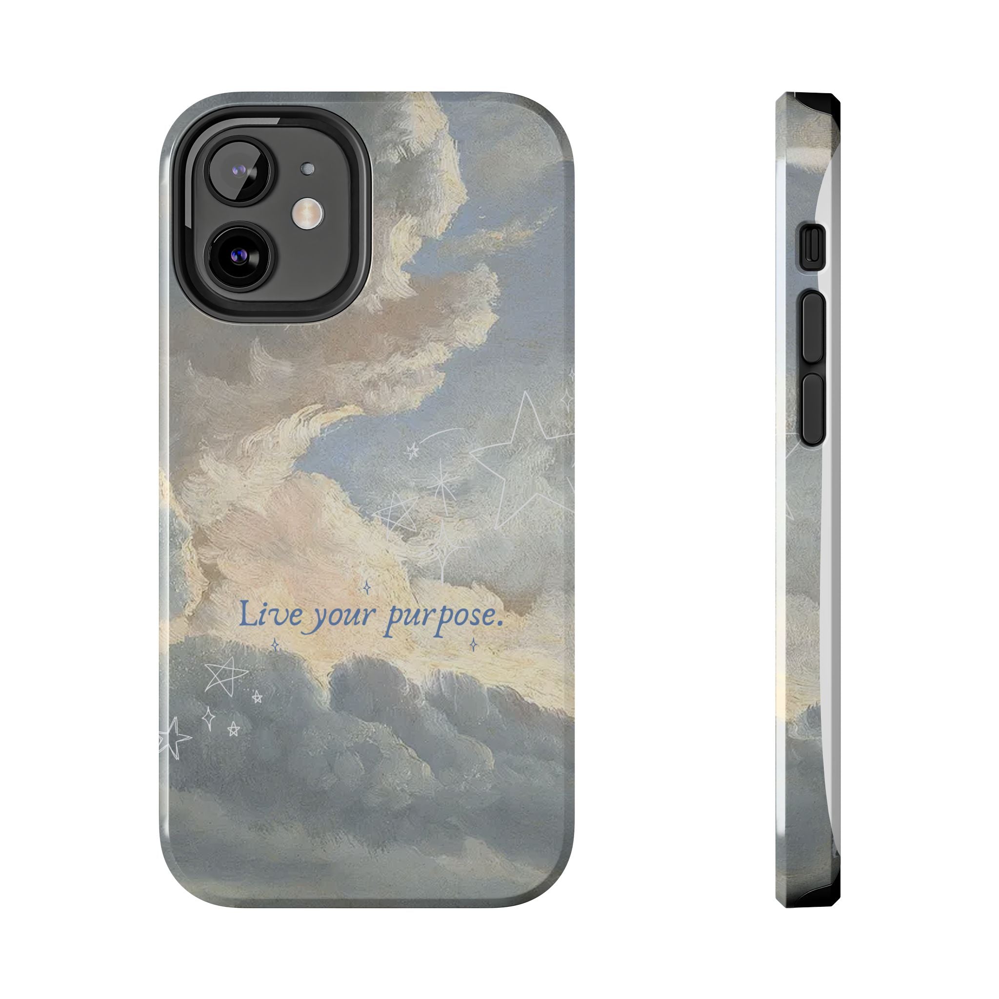 Live Your Purpose, Elegant Phone Cases, Stylish Phone Covers, Chic Phone Protectors, Fashionable Case for Her, Trendy Smartphone Accessories