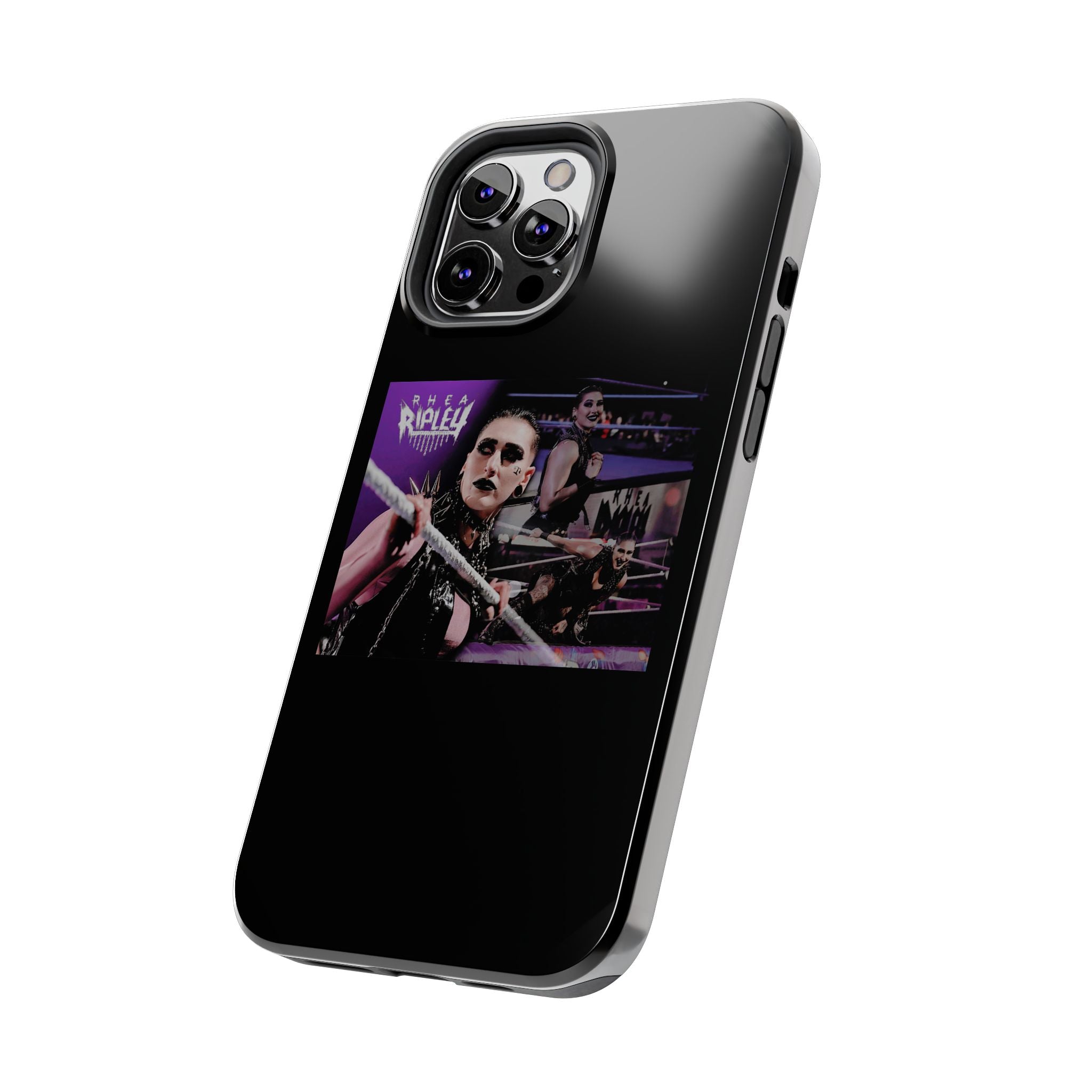 Rhea Ripley Wrap Graphic Portrait Design, iPhone and Samsung Case Cool Graphic Sports Fan Phone Case