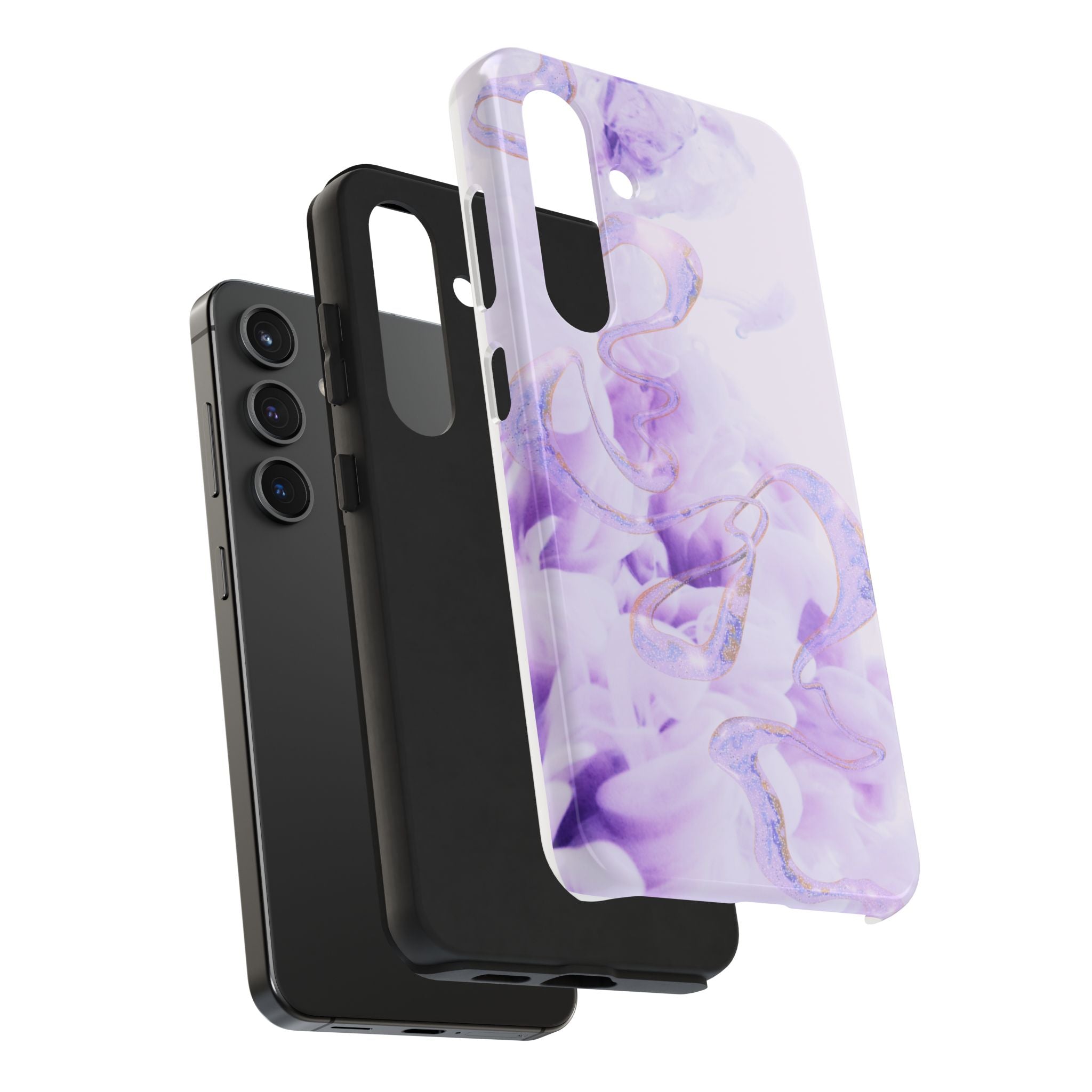 Abstract Purple Fluid Design, Elegant Phone Cases, Stylish Phone Covers, Chic Phone Protectors, Fashionable Case for Her, Trendy Smartphone Accessories