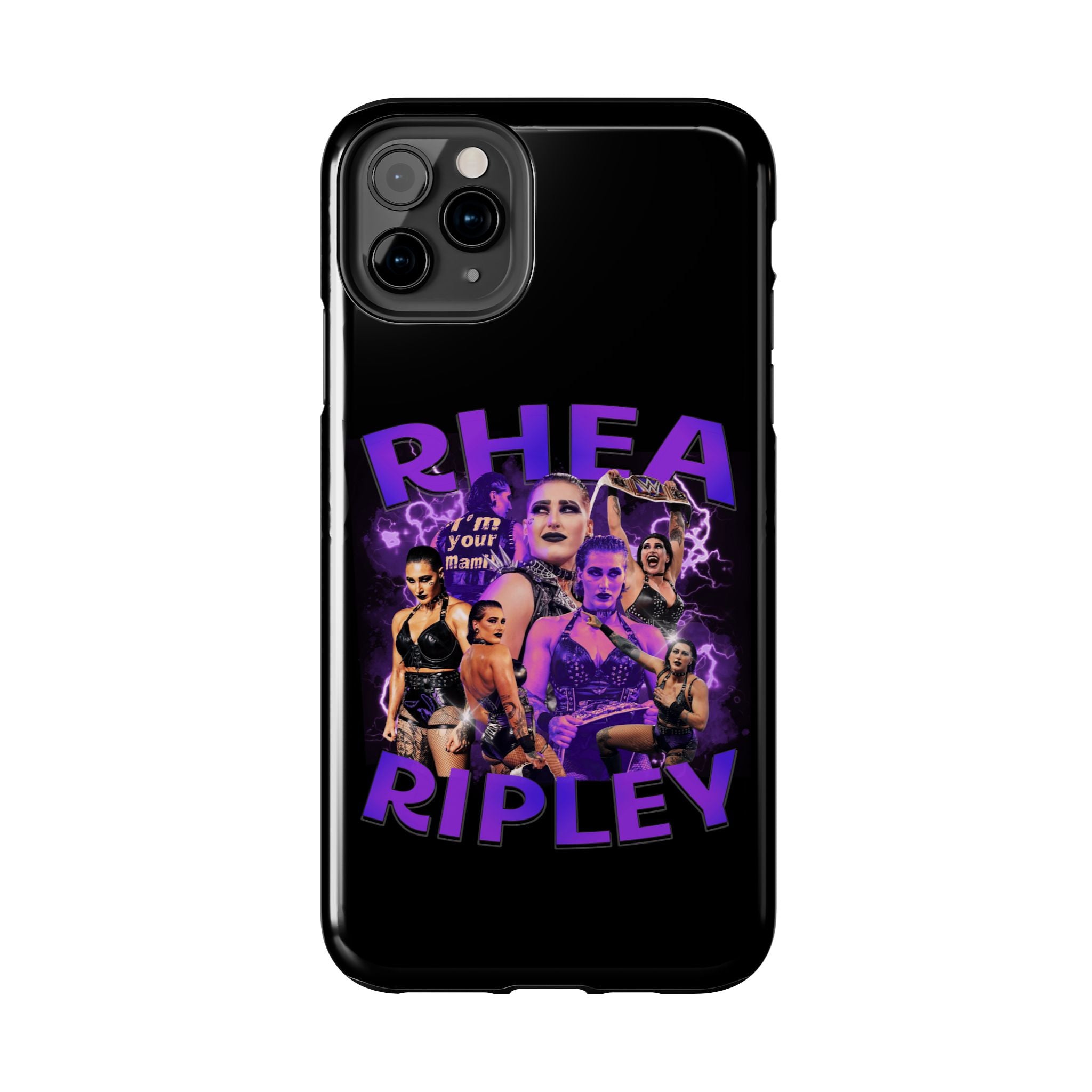 Rhea Ripley Graphic Portrait Design, iPhone and Samsung Case Cool Graphic Sports Fan Phone Case