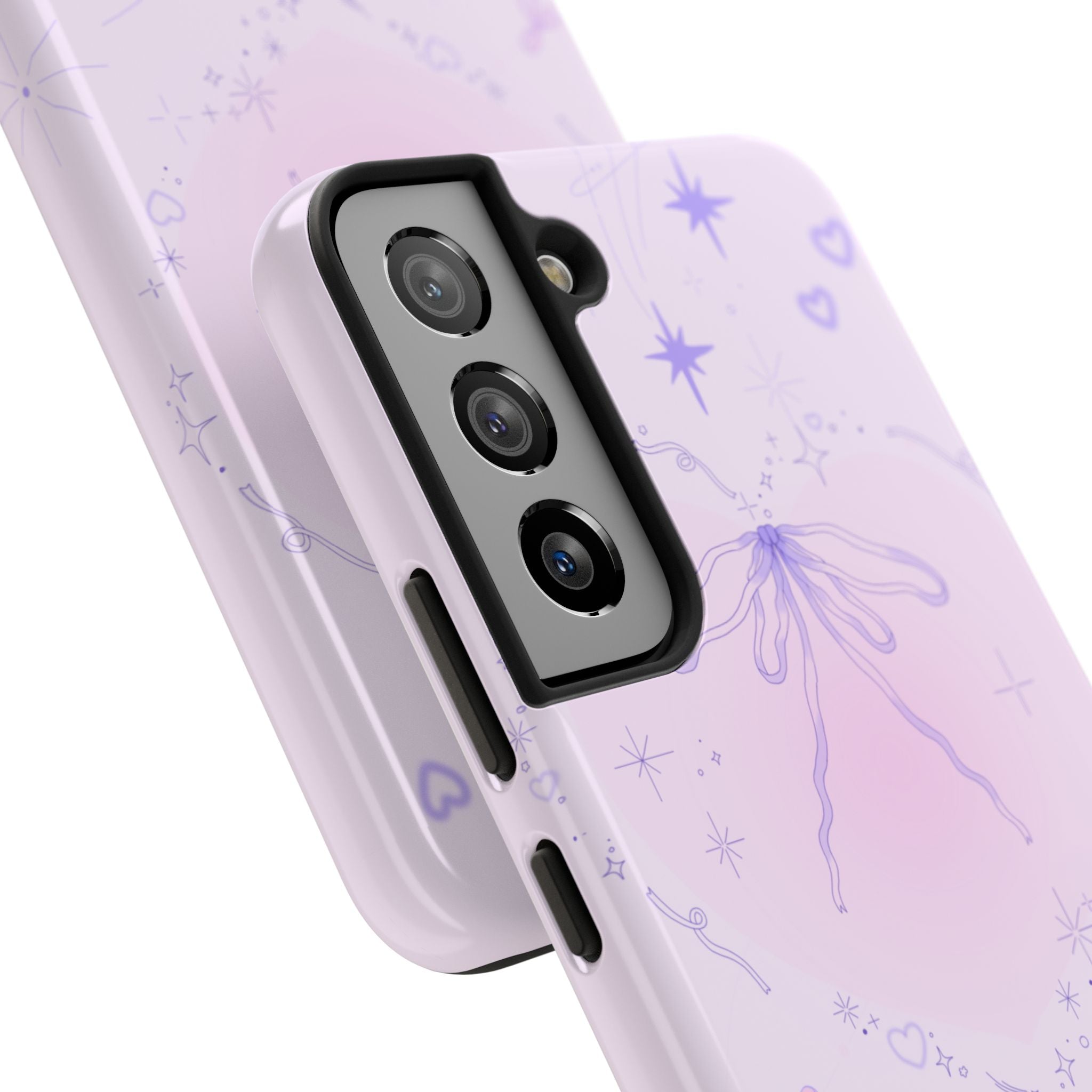 Pink Purple Delicate Fine Line Design, Elegant Phone Cases, Stylish Phone Covers, Chic Phone Protectors, Fashionable Case for Her, Trendy Smartphone Accessories