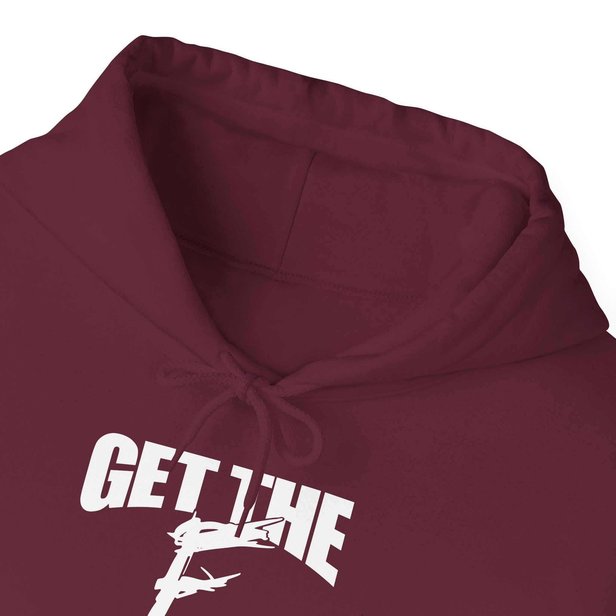 " Get The " F " Out Hoodies, Gift for Her - Gift for Him, Sports Fan Wrestling Unisex Hooded Sweatshirt, Casual Outwear