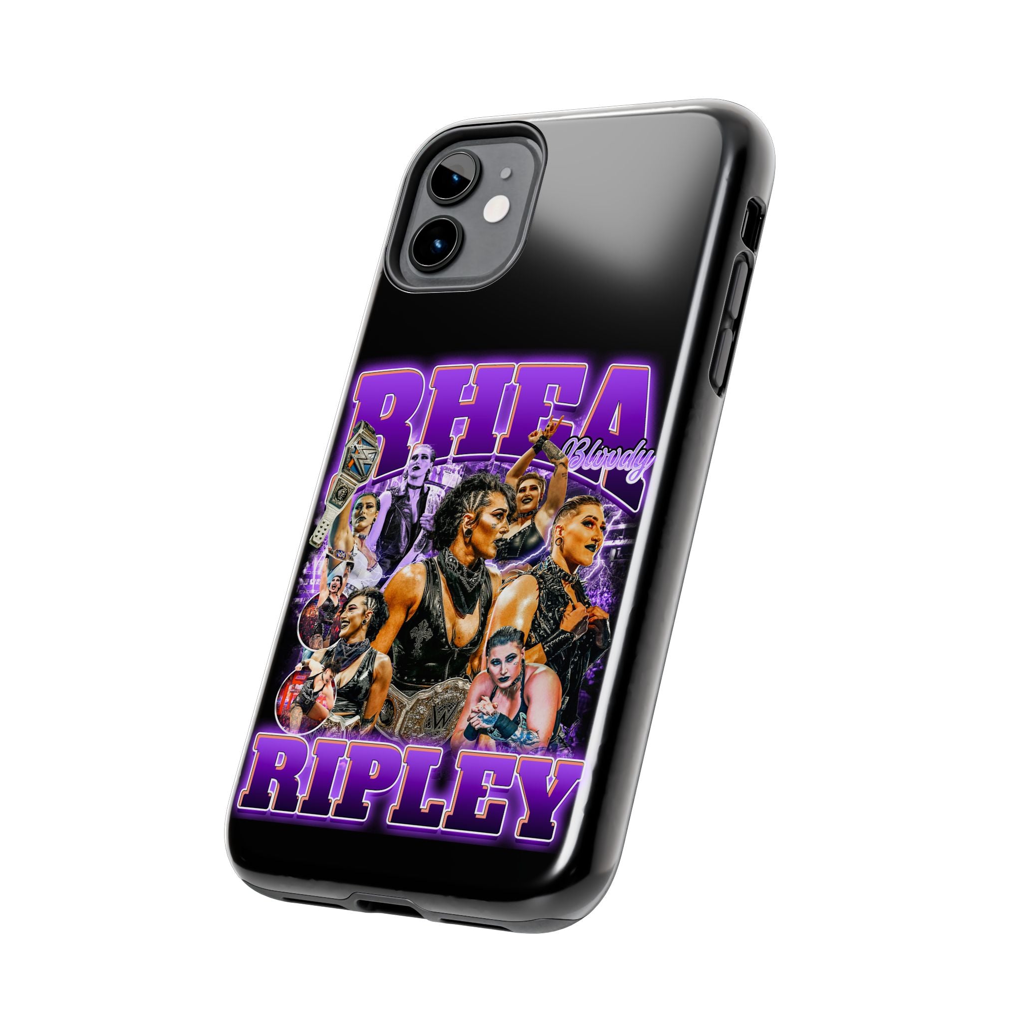 Rhea Ripley Graphic Portrait Design, iPhone and Samsung Case Cool Graphic Sports Fan Phone Case